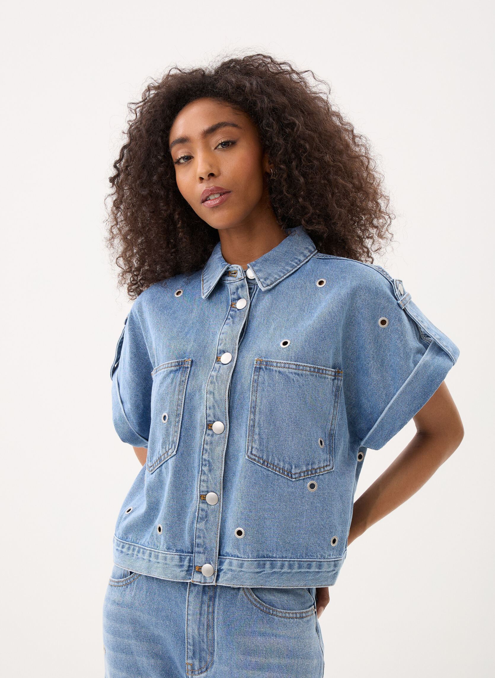 Jeansjacken Lord damen blau Suncoo Jeansjacken Lord damen blau JEANS CLAIR