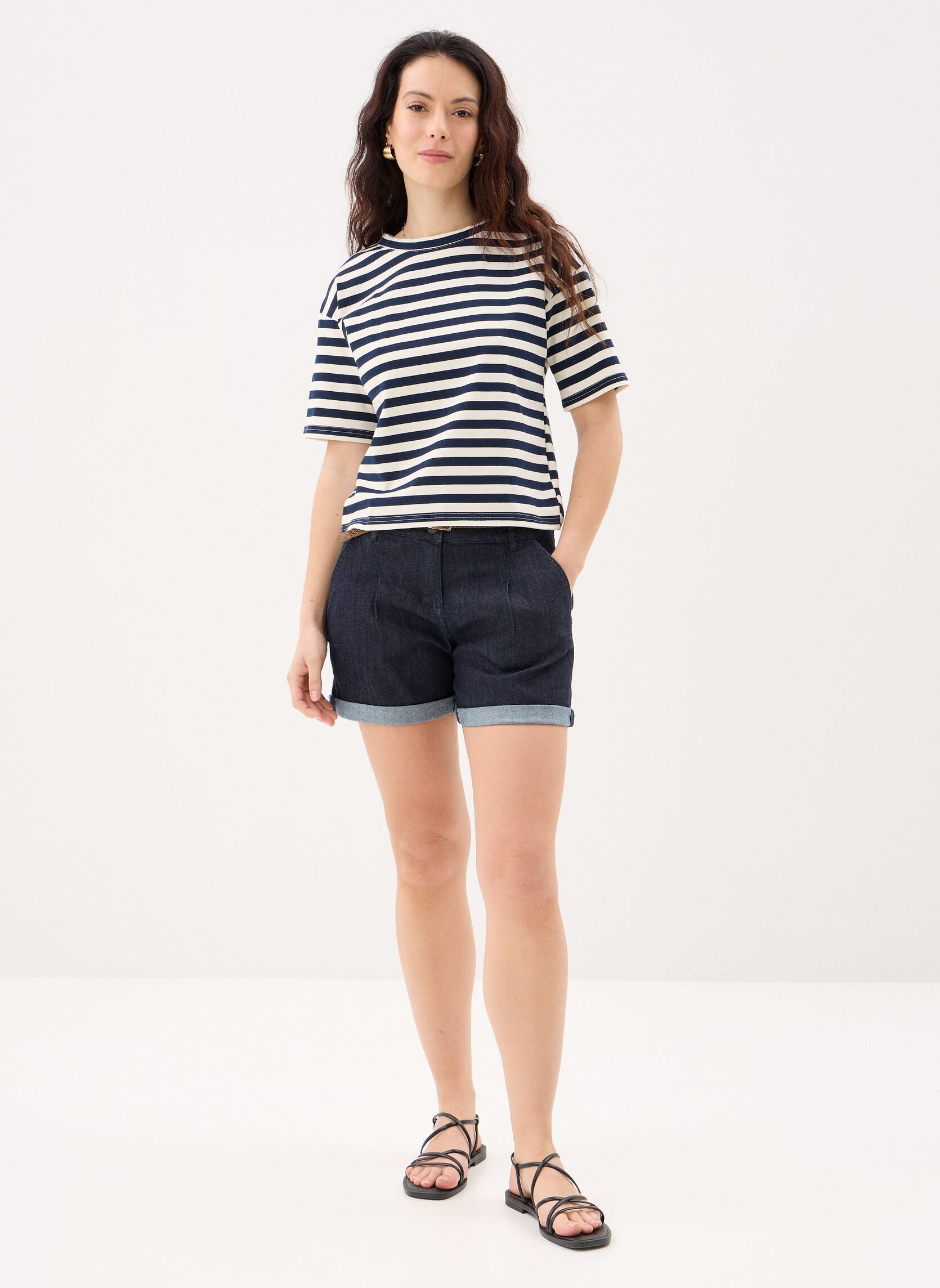 Tee-shirts manches courtes Martilo femme bleu Suncoo Tee-shirts manches courtes Martilo femme bleu Bleu nuit