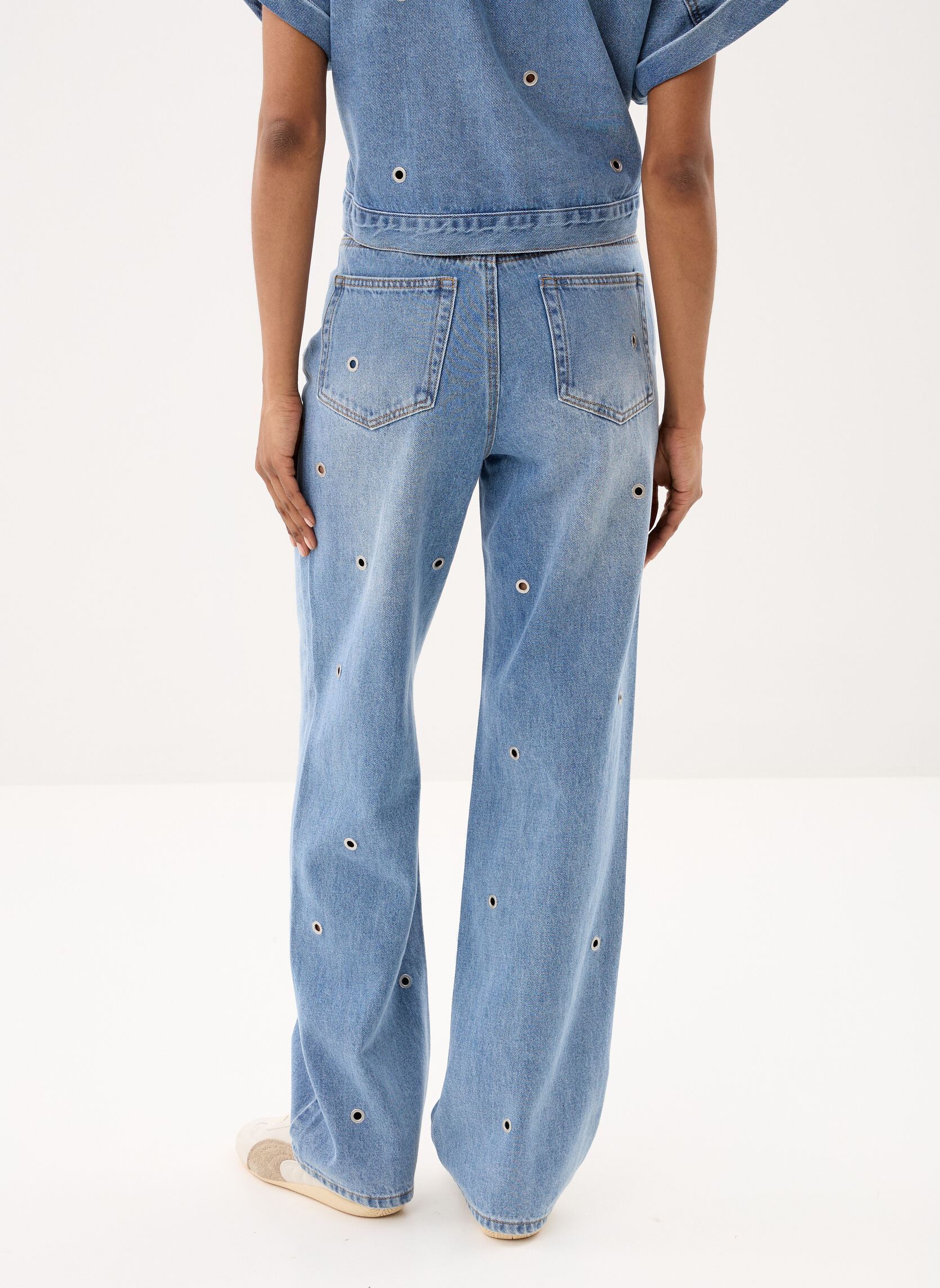 Rechte jeans / Straight Leg Jeans Rayan dames blauw Suncoo Rechte jeans / Straight Leg Jeans Rayan dames blauw JEANS CLAIR