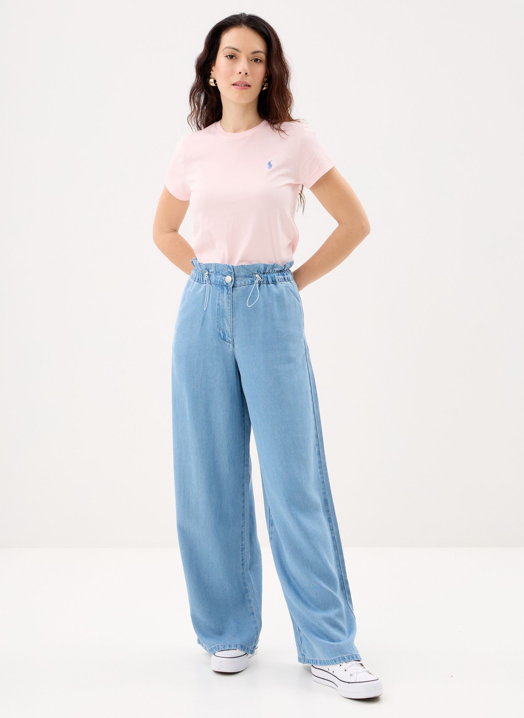 Weite Jeans Reese damen blau Suncoo Weite Jeans Reese damen blau JEANS CLAIR