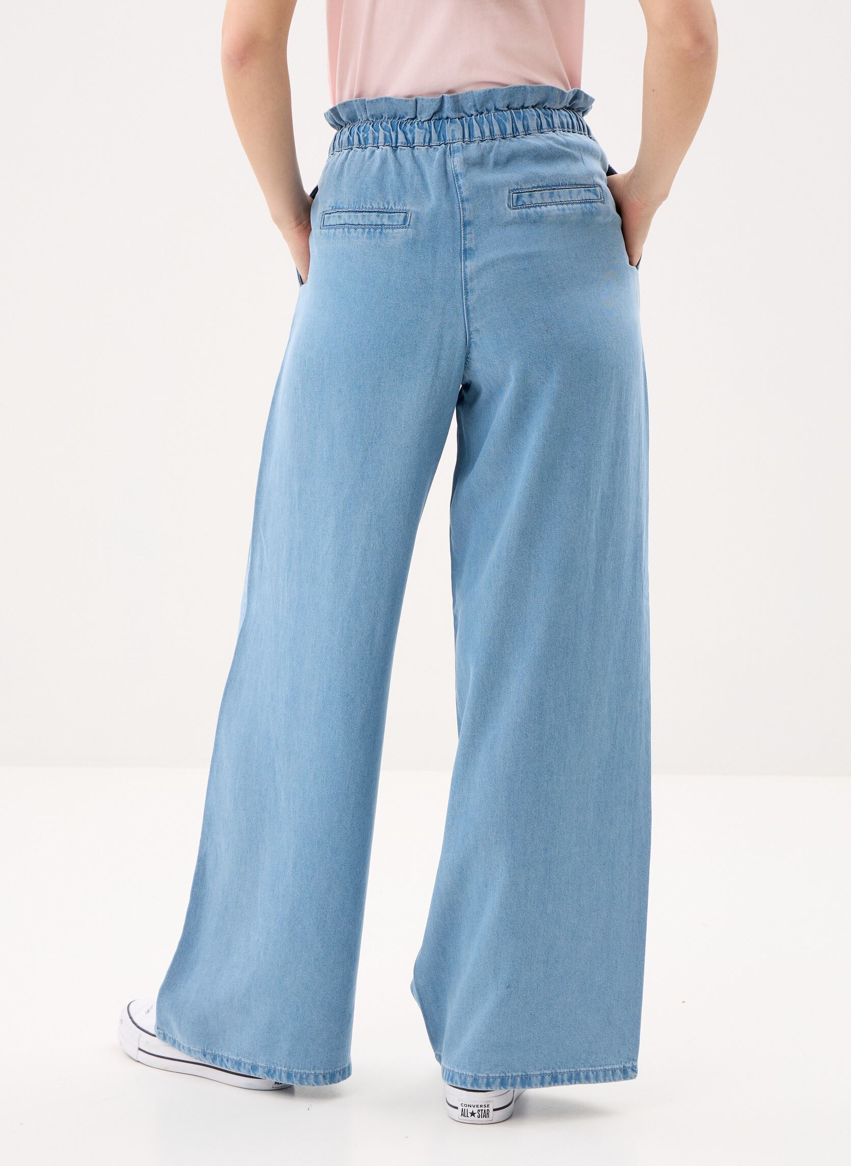 Weite Jeans Reese damen blau Suncoo Weite Jeans Reese damen blau JEANS CLAIR