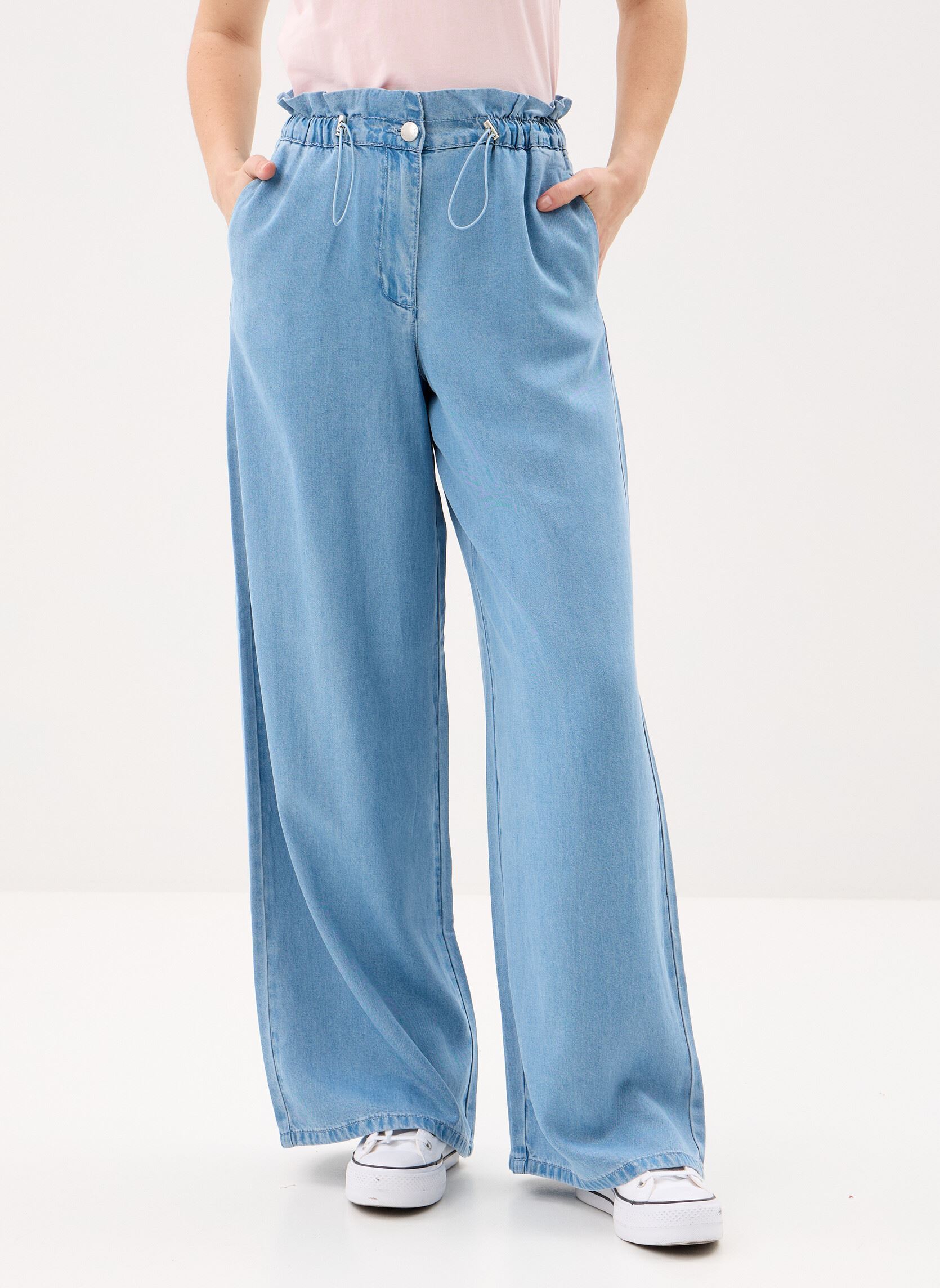 Weite Jeans Reese damen blau Suncoo Weite Jeans Reese damen blau JEANS CLAIR