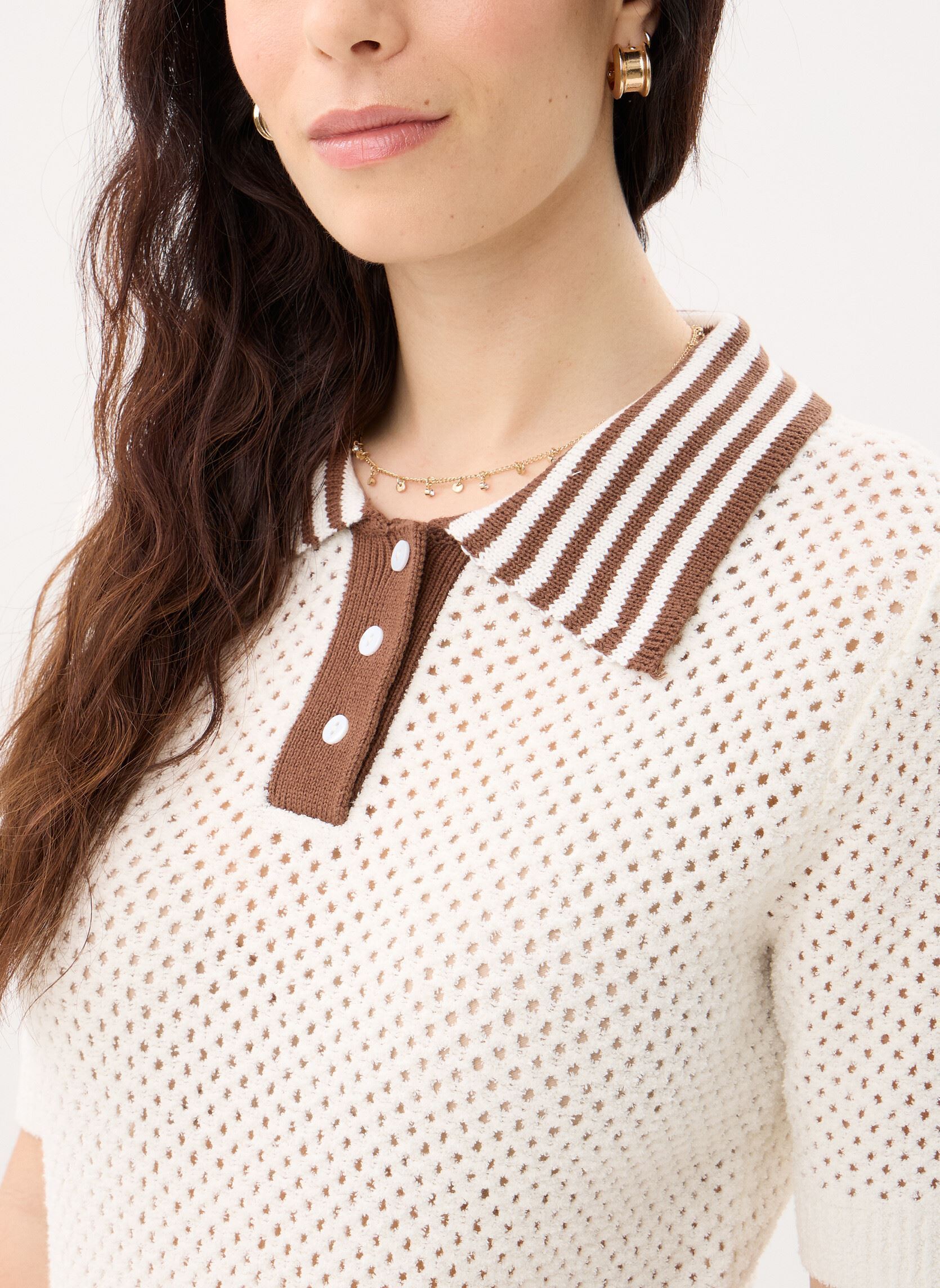 Polos manches courtes Perigue femme blanc Suncoo Polos manches courtes Perigue femme blanc Blanc Casse