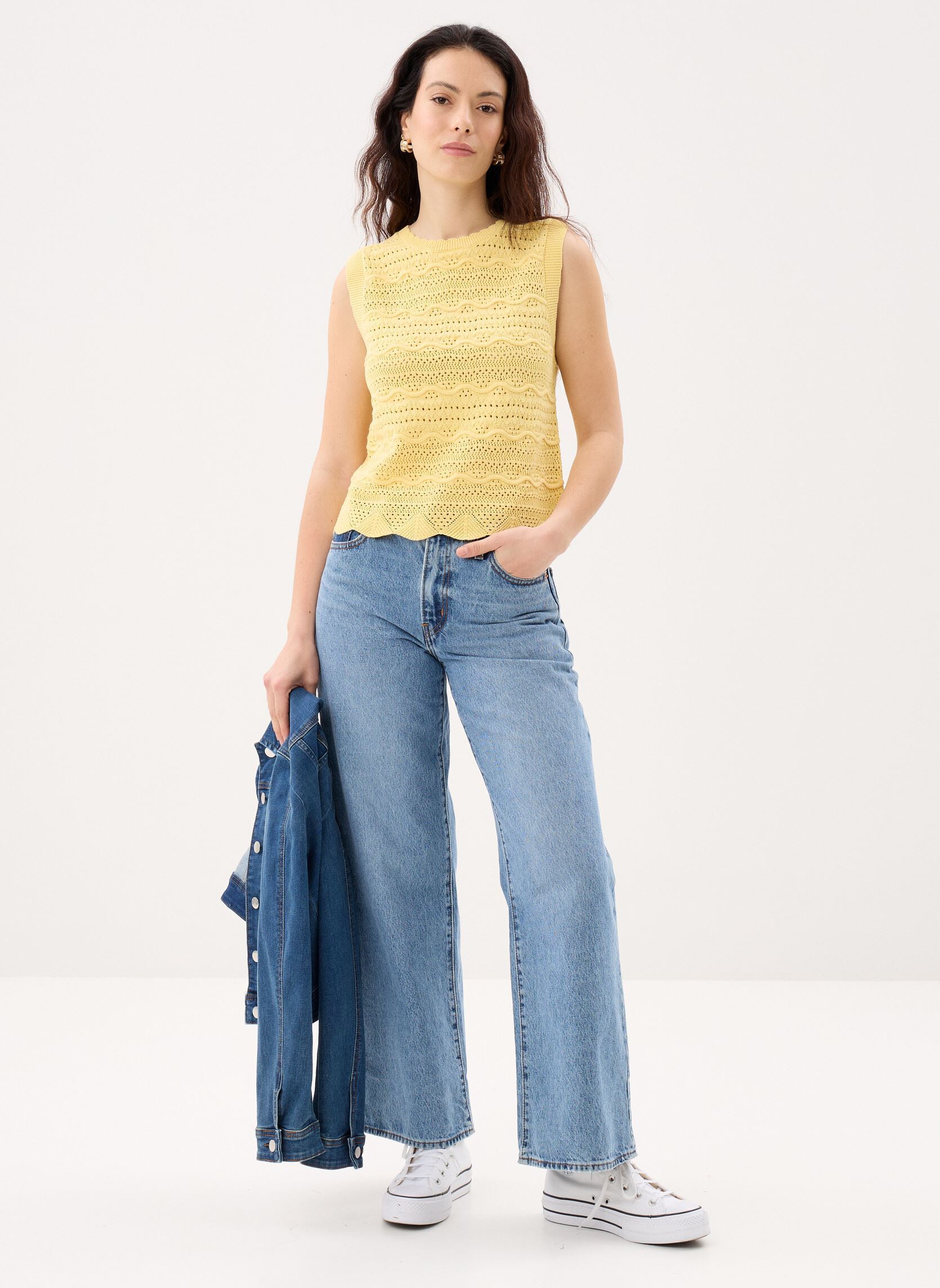 Tops Pidji dames geel Suncoo Tops Pidji dames geel Jaune
