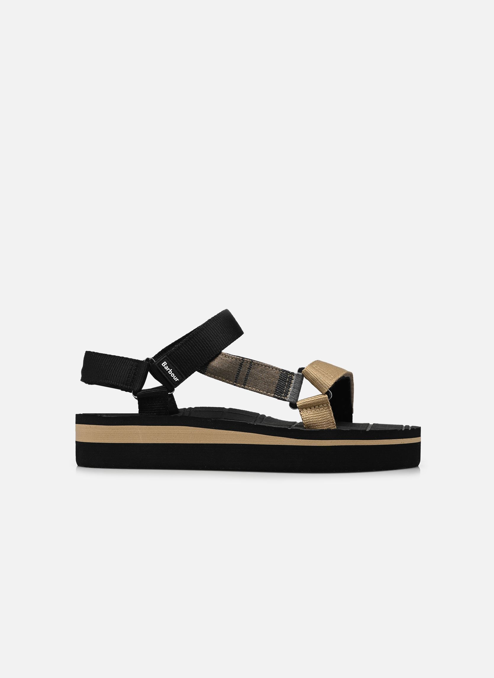 Sandalen Mila Sandal dames zwart Barbour Sandalen Mila Sandal dames zwart BLACK/DRESS TARTAN