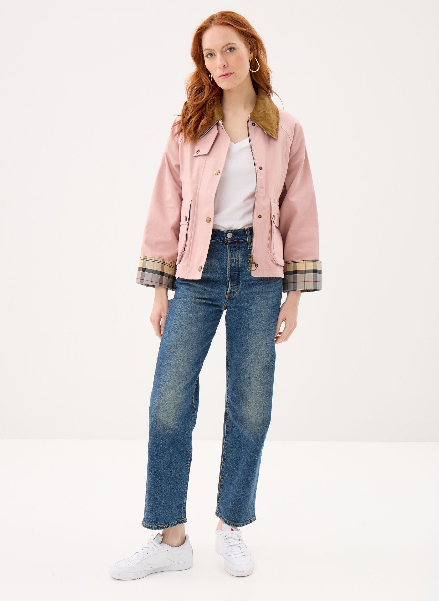 Parkas Cropped Beadnell Casual Jacket femme rose Barbour Parkas Cropped Beadnell Casual Jacket femme rose GARDENIA/DRESS/BEIGE