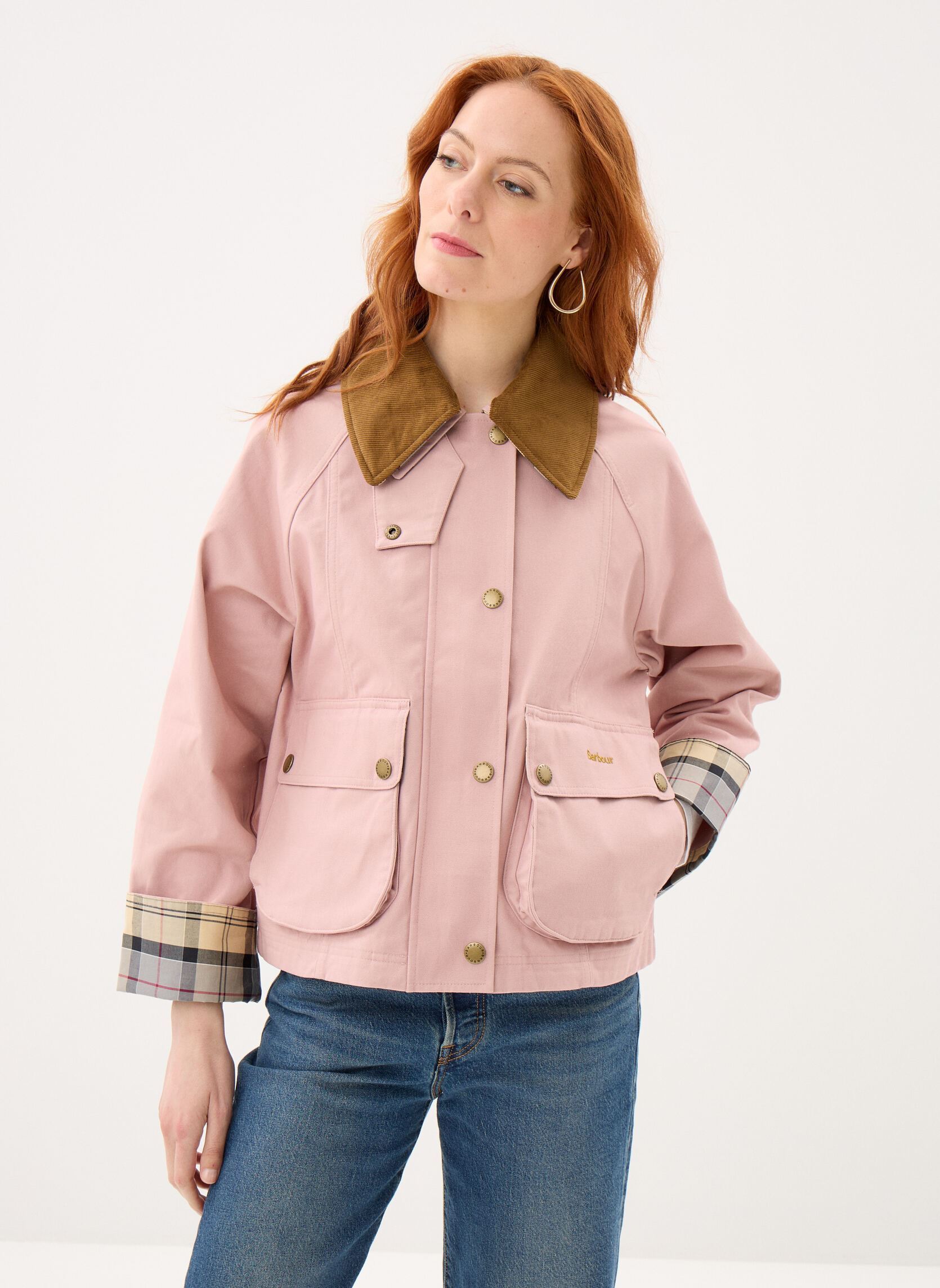 Parkas Cropped Beadnell Casual Jacket femme rose Barbour Parkas Cropped Beadnell Casual Jacket femme rose GARDENIA/DRESS/BEIGE