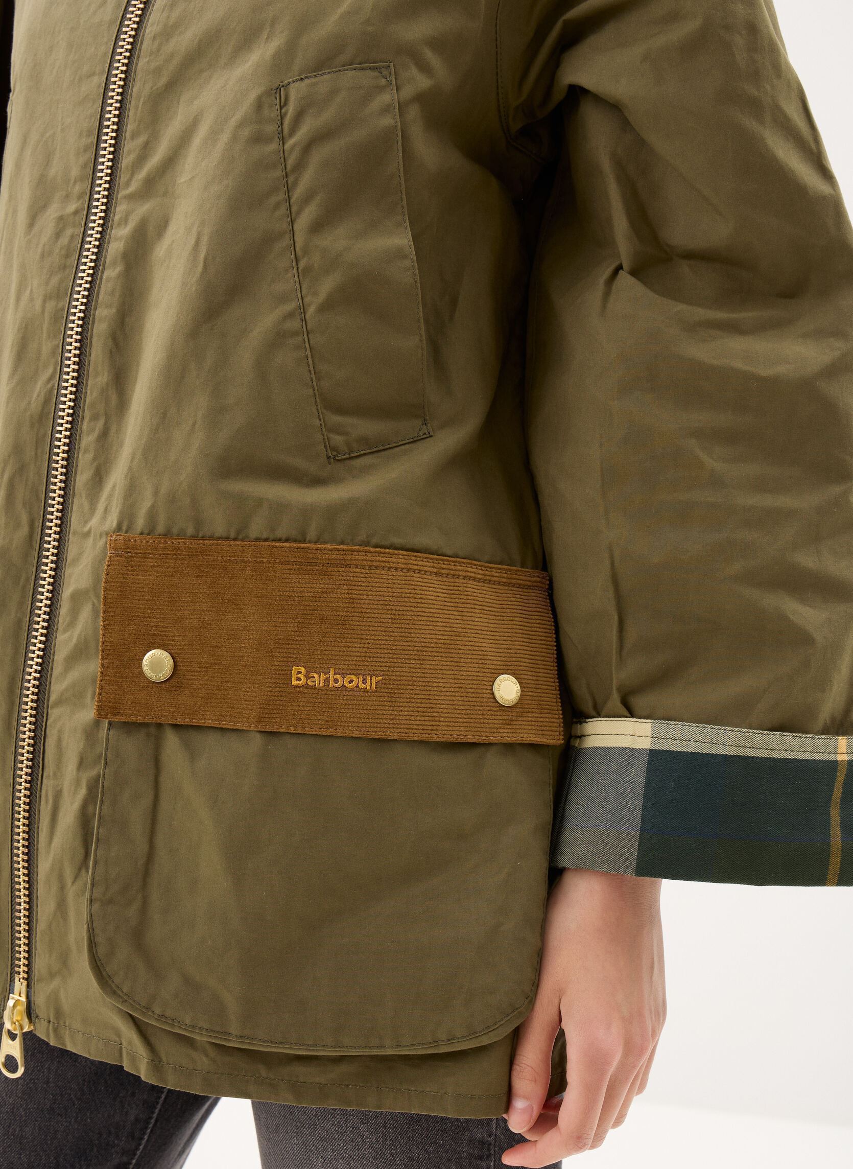 Winterjas Laneshaw Casual Jacket dames groen Barbour Winterjas Laneshaw Casual Jacket dames groen DUSKY GREEN / ANCIENT