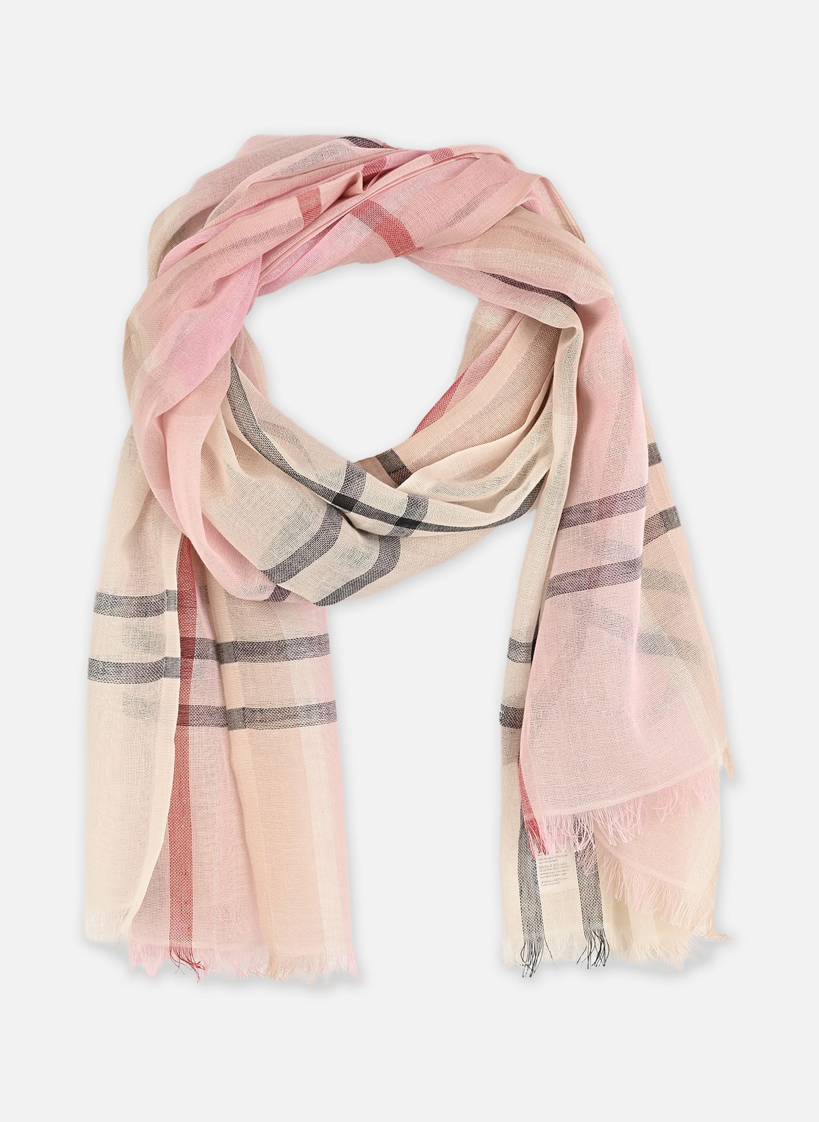 Echarpes Abigail Tartan Scarf femme rose Barbour Echarpes Abigail Tartan Scarf femme rose CHERRY BLOSSOM