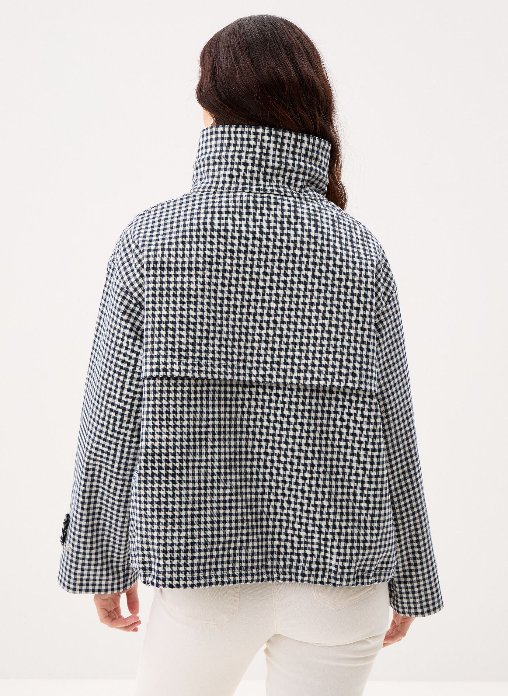 Parkas Bronwyn Check Showerproof Jacket femme gris Barbour Parkas Bronwyn Check Showerproof Jacket femme gris NAVY GINGHAM