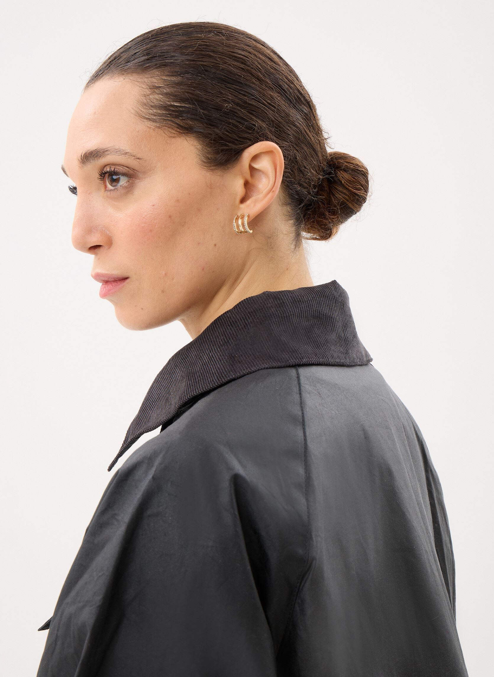 Winterjas Liza Wax Jacket dames zwart Barbour Winterjas Liza Wax Jacket dames zwart BLACK/GREY/SAND/DRESS