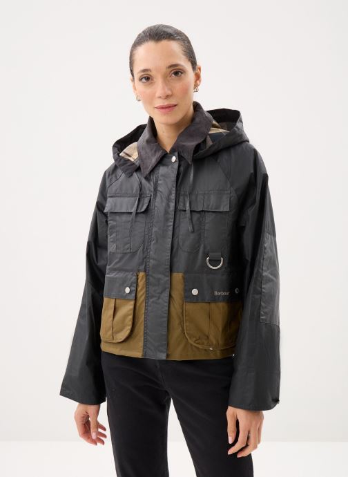 Barbour Parkas Liza Wax Jacket femme noir