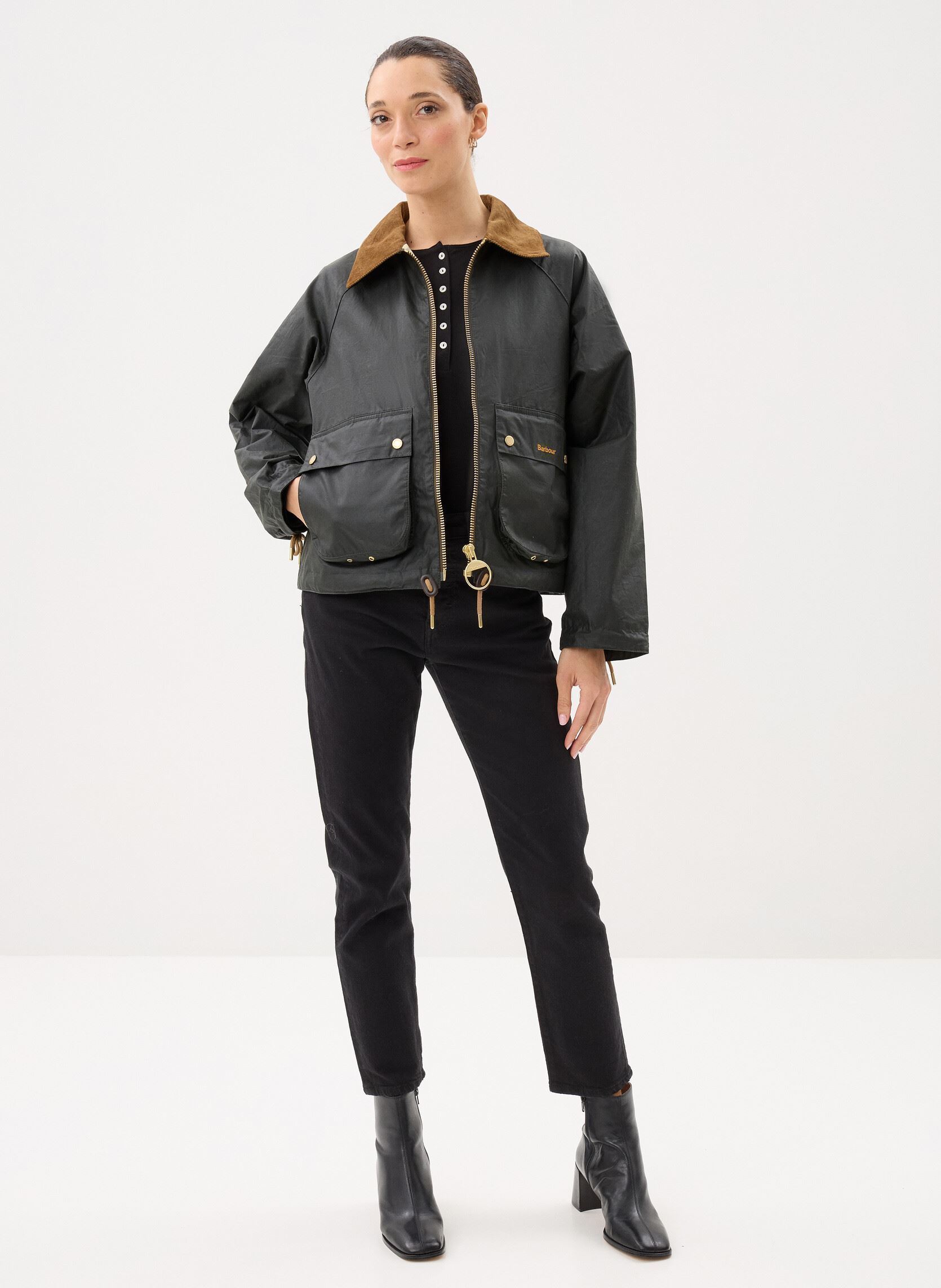 Winterjas Marron Wax Jacket dames groen Barbour Winterjas Marron Wax Jacket dames groen FERN/ANCIENT