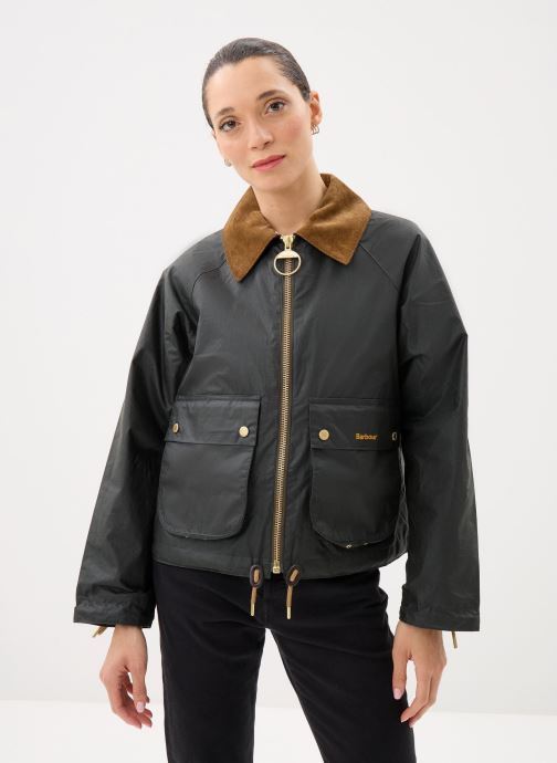 Barbour Parkas Marron Wax Jacket femme vert