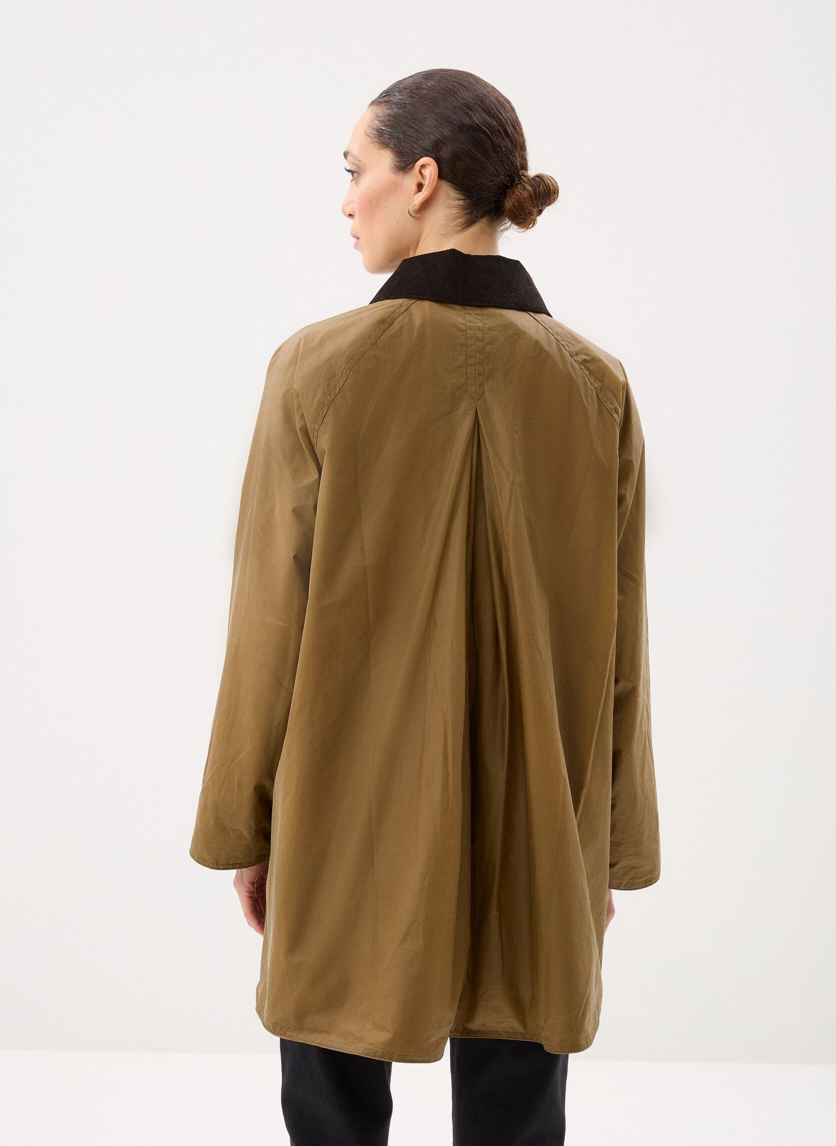Parkas Wren Wax Jacket femme vert Barbour Parkas Wren Wax Jacket femme vert SAND/NAVY GINGHAM CHECK