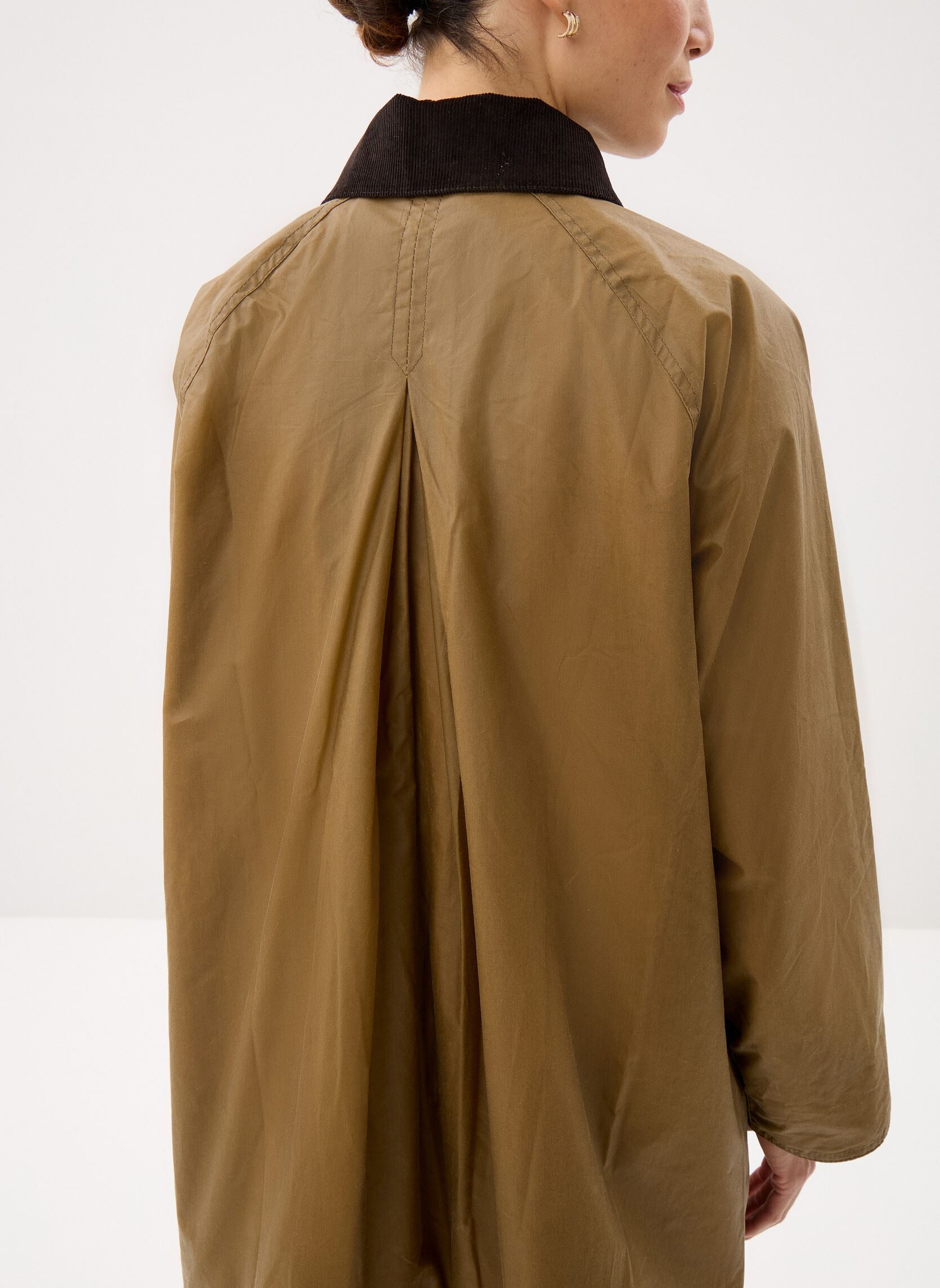 Parkas Wren Wax Jacket femme vert Barbour Parkas Wren Wax Jacket femme vert SAND/NAVY GINGHAM CHECK
