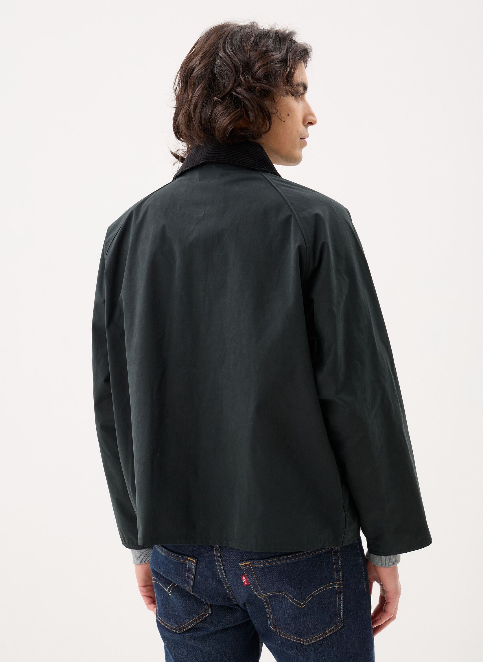 Winterjas Os Transporter Casual Jacket heren zwart Barbour Winterjas Os Transporter Casual Jacket heren zwart BLACK