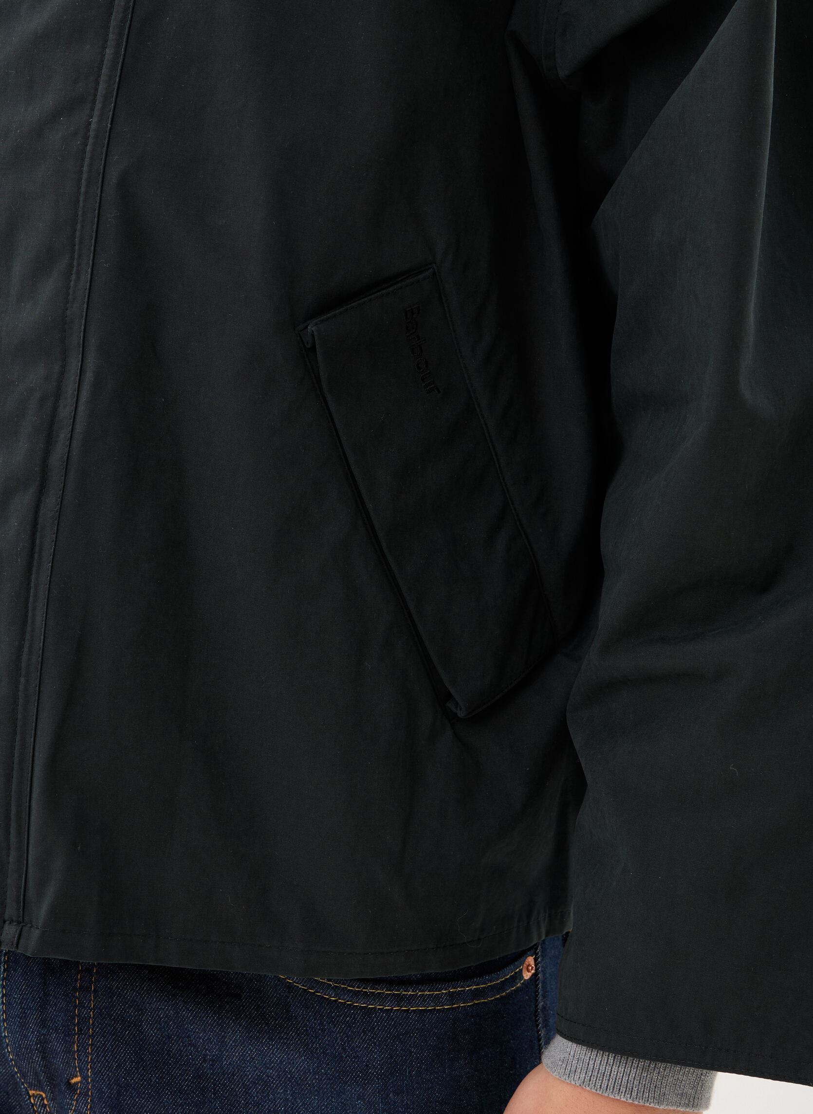 Winterjas Os Transporter Casual Jacket heren zwart Barbour Winterjas Os Transporter Casual Jacket heren zwart BLACK