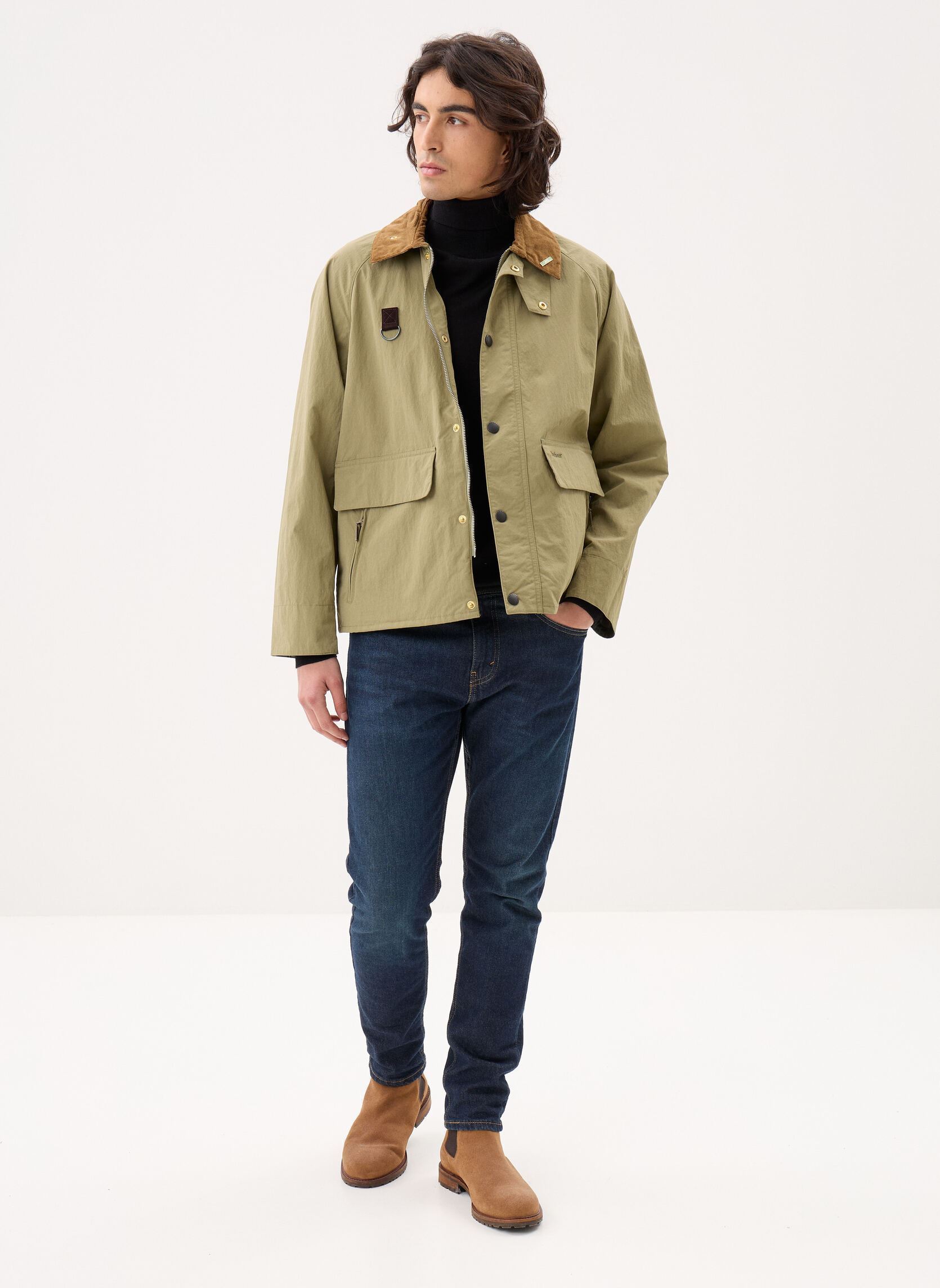 Winterjas Icons Spey Jacket heren groen Barbour Winterjas Icons Spey Jacket heren groen BLEACHED OLIVE