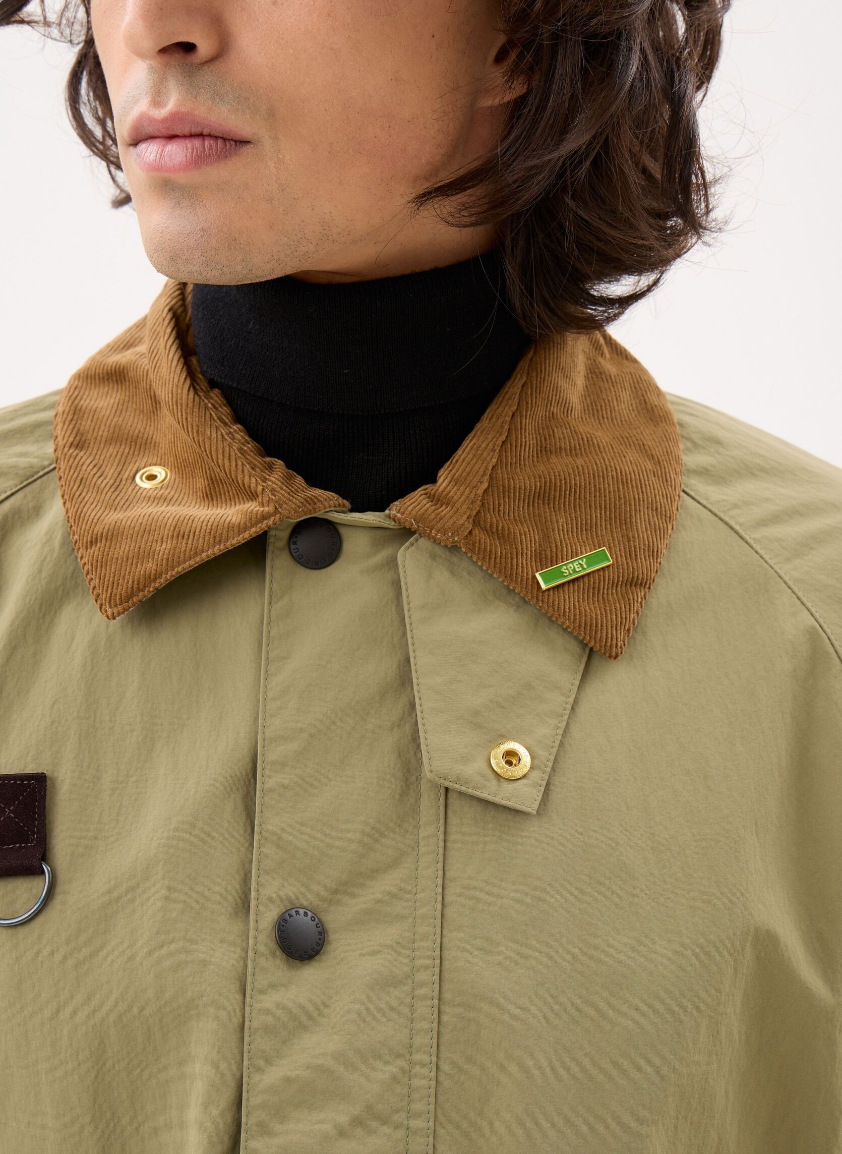 Winterjas Icons Spey Jacket heren groen Barbour Winterjas Icons Spey Jacket heren groen BLEACHED OLIVE