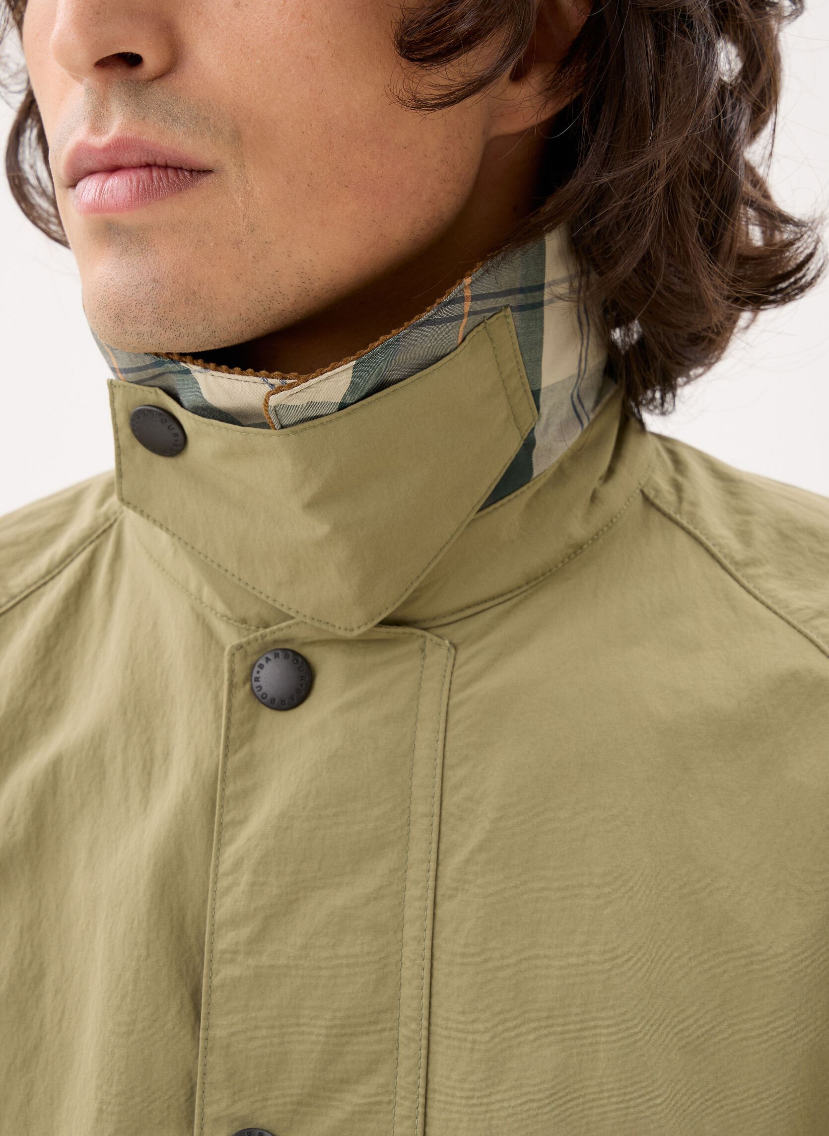 Winterjas Icons Spey Jacket heren groen Barbour Winterjas Icons Spey Jacket heren groen BLEACHED OLIVE