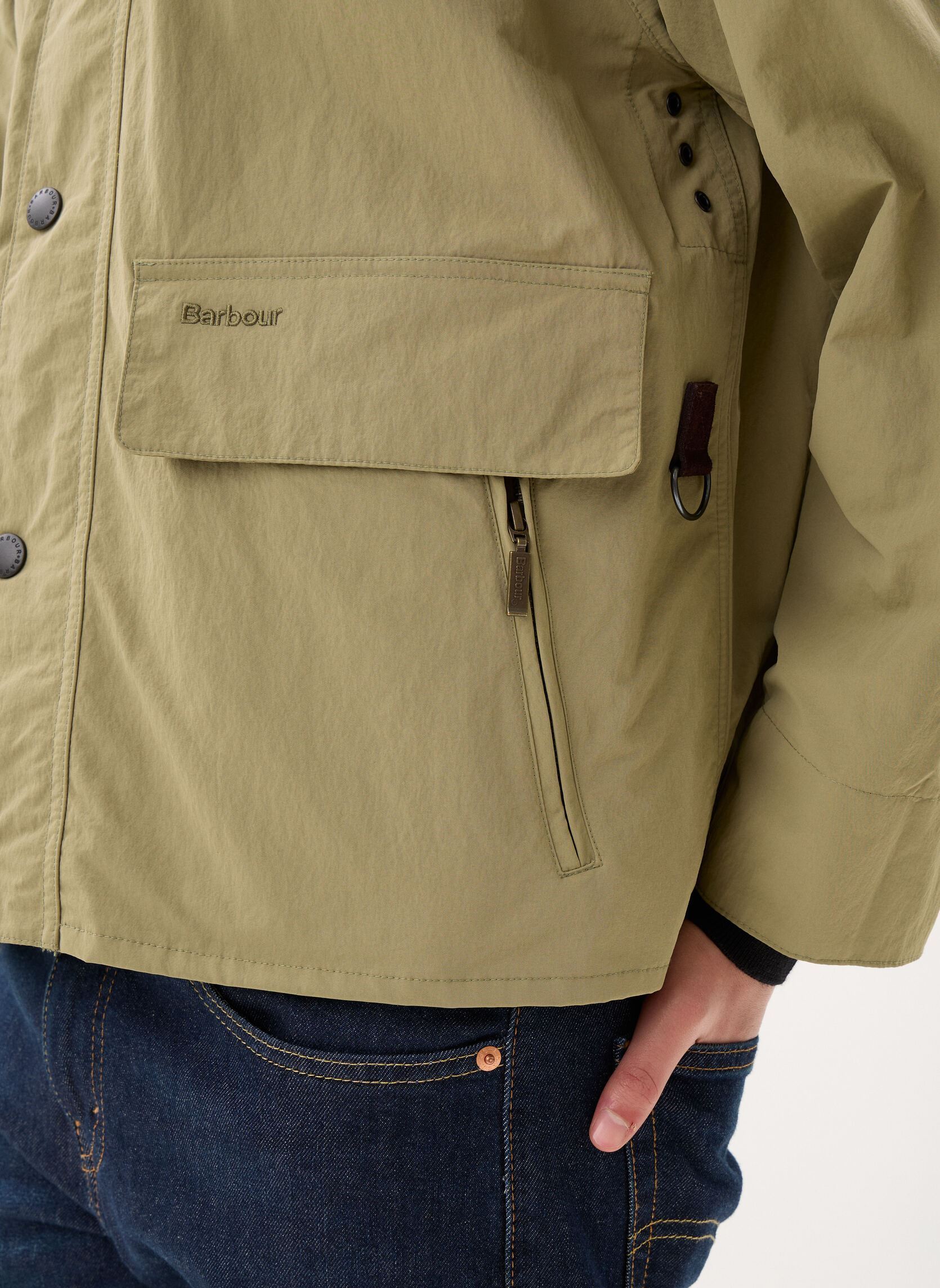 Winterjas Icons Spey Jacket heren groen Barbour Winterjas Icons Spey Jacket heren groen BLEACHED OLIVE