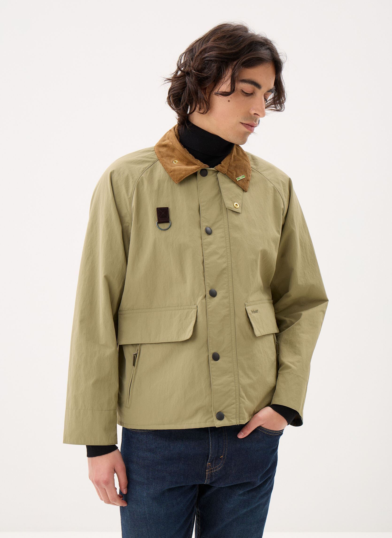 Winterjas Icons Spey Jacket heren groen Barbour Winterjas Icons Spey Jacket heren groen BLEACHED OLIVE