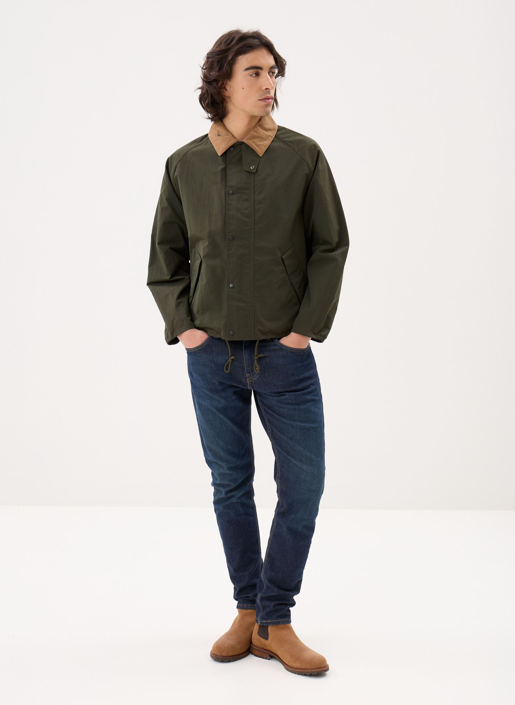 Winterjas Transport Nylon Casual Jacket heren groen Barbour Winterjas Transport Nylon Casual Jacket heren groen SAGE