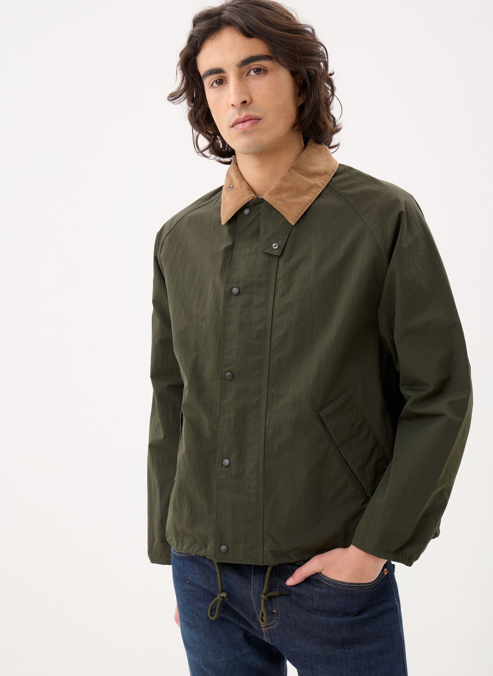 Winterjas Transport Nylon Casual Jacket heren groen Barbour Winterjas Transport Nylon Casual Jacket heren groen SAGE