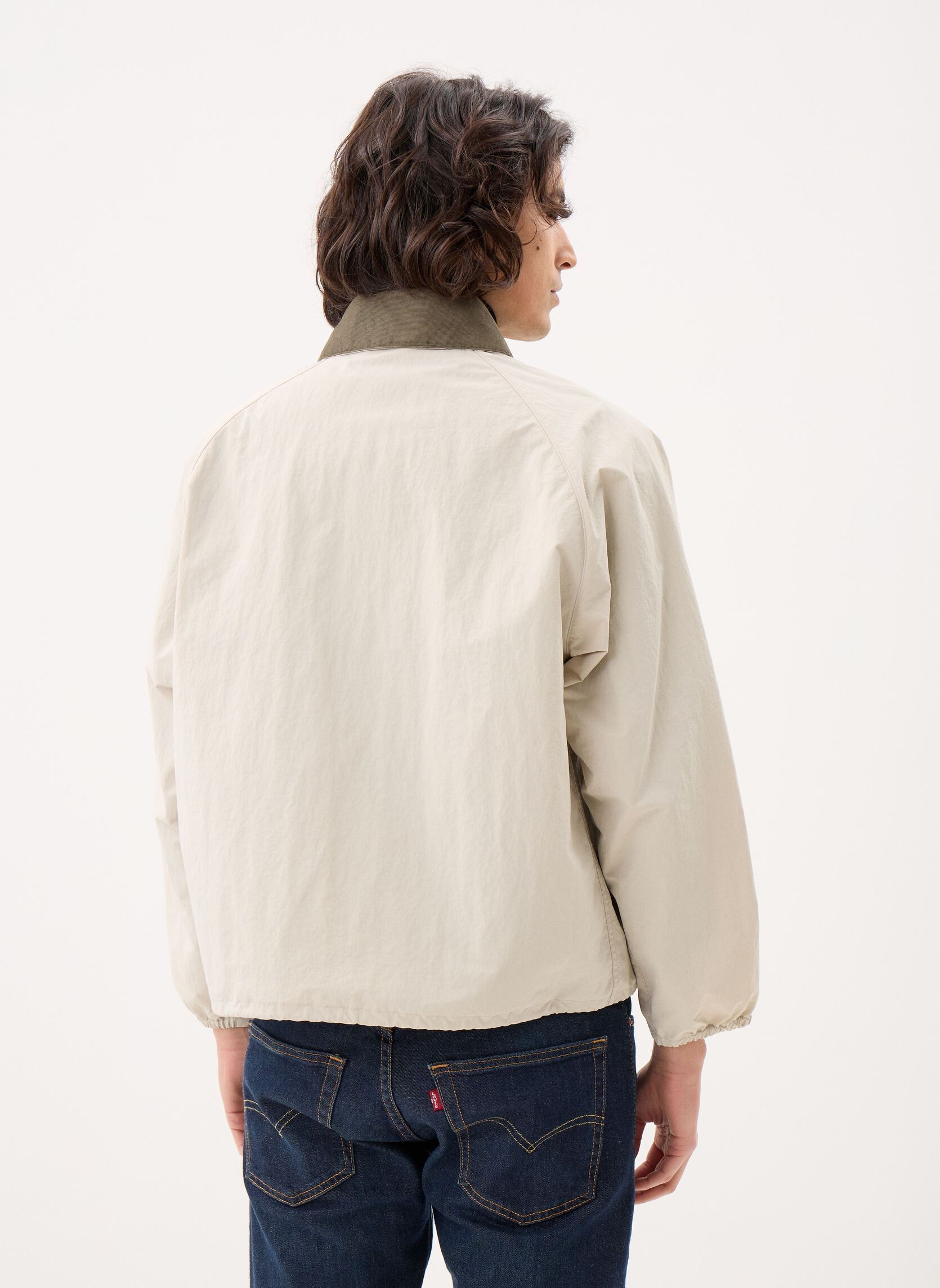 Winterjas Transport Nylon Casual Jacket heren wit Barbour Winterjas Transport Nylon Casual Jacket heren wit MIST