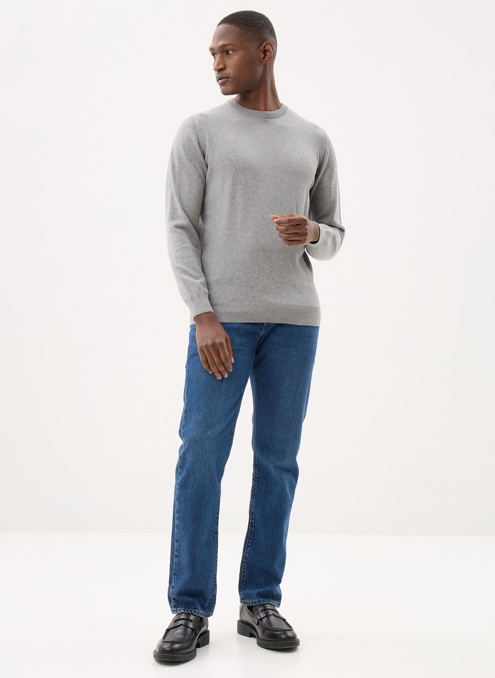 Sweatshirts Pima Cotton Crew Neck Sweater herren grau Barbour Sweatshirts Pima Cotton Crew Neck Sweater herren grau GREY