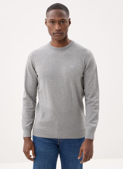 Barbour Sweats Pima Cotton Crew Neck Sweater homme gris