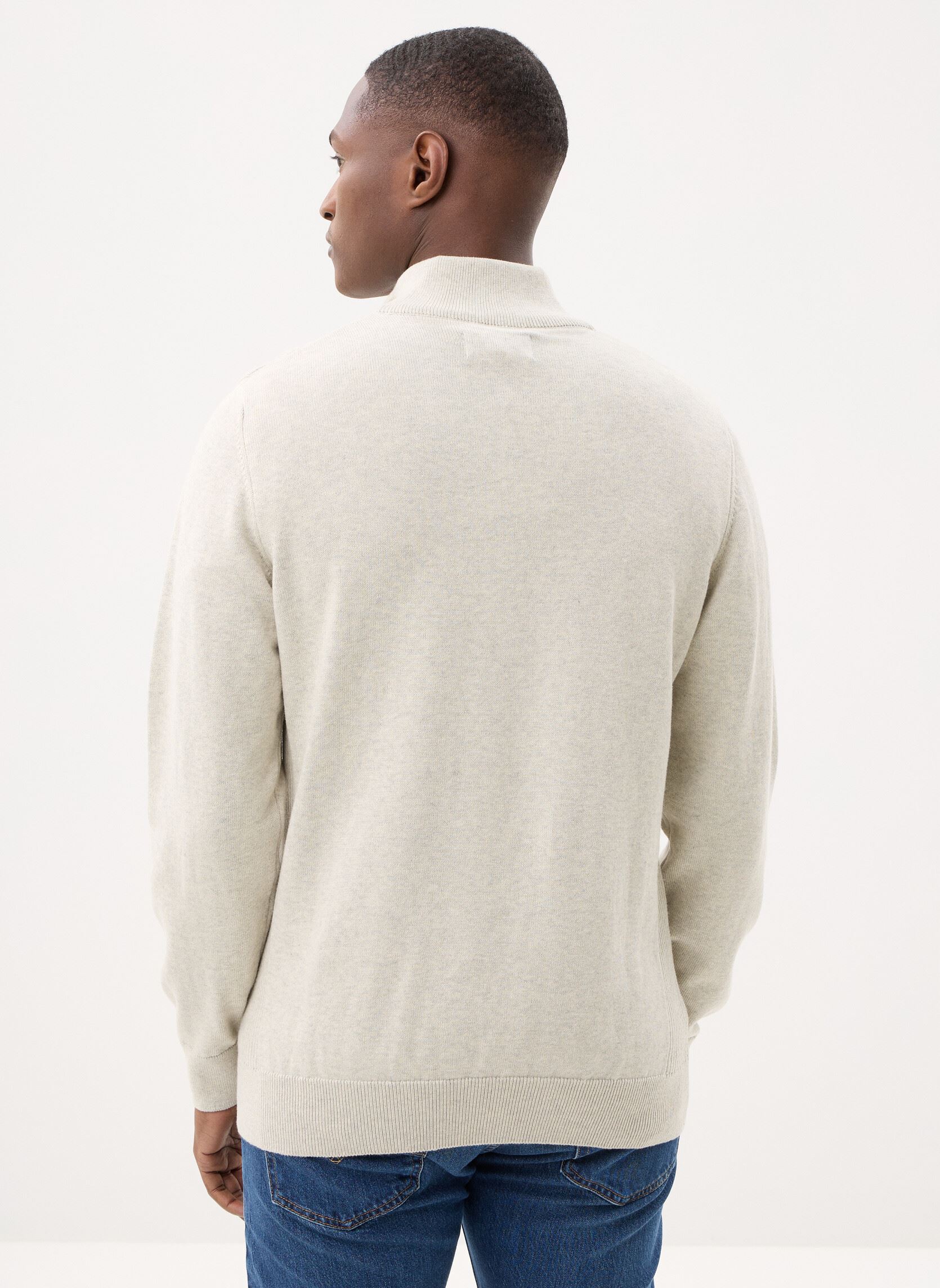 Truien Cotton Half Zip Knitted Jumper heren wit Barbour Truien Cotton Half Zip Knitted Jumper heren wit NEUTRAL