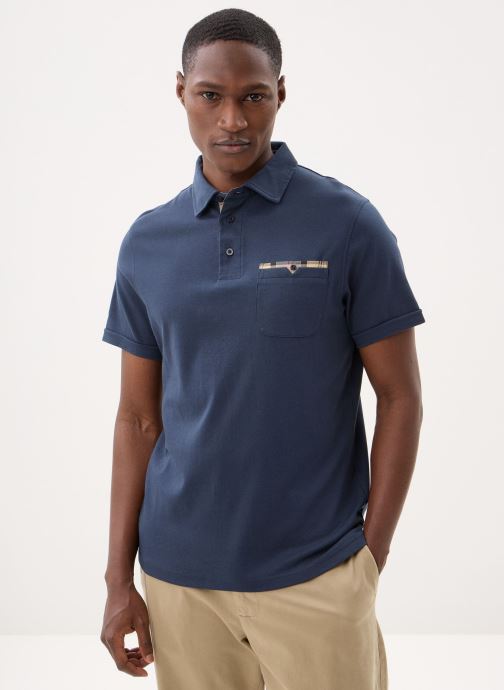 Barbour T-shirts met korte mouwen Premium Corpatch Tailored Polo Shirt heren blauw