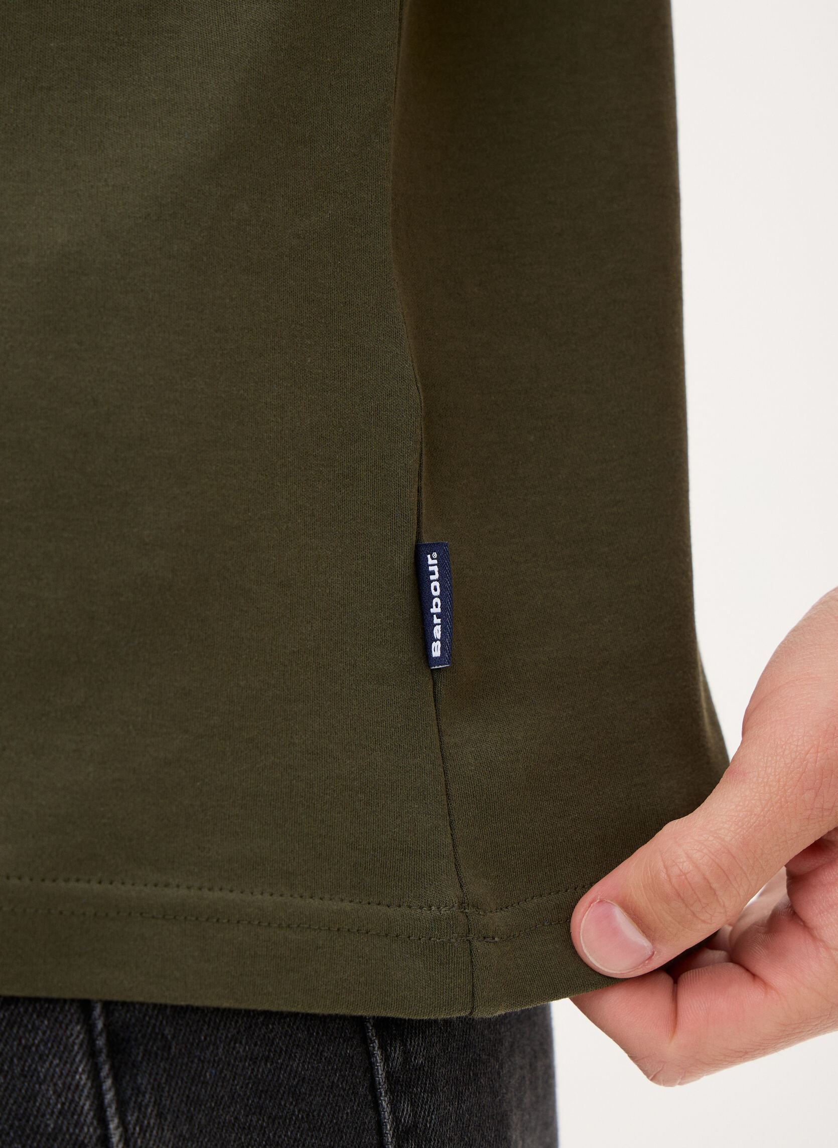 Tee-shirts manches courtes Premium Corpatch Tailored Polo Shirt homme vert Barbour Tee-shirts manches courtes Premium Corpatch Tailored Polo Shirt homme vert DARK OLIVE
