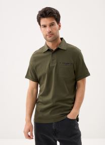 Tee-shirts manches courtes Premium Corpatch Tailored Polo Shirt homme vert Barbour Tee-shirts manches courtes Premium Corpatch Tailored Polo Shirt homme vert DARK OLIVE