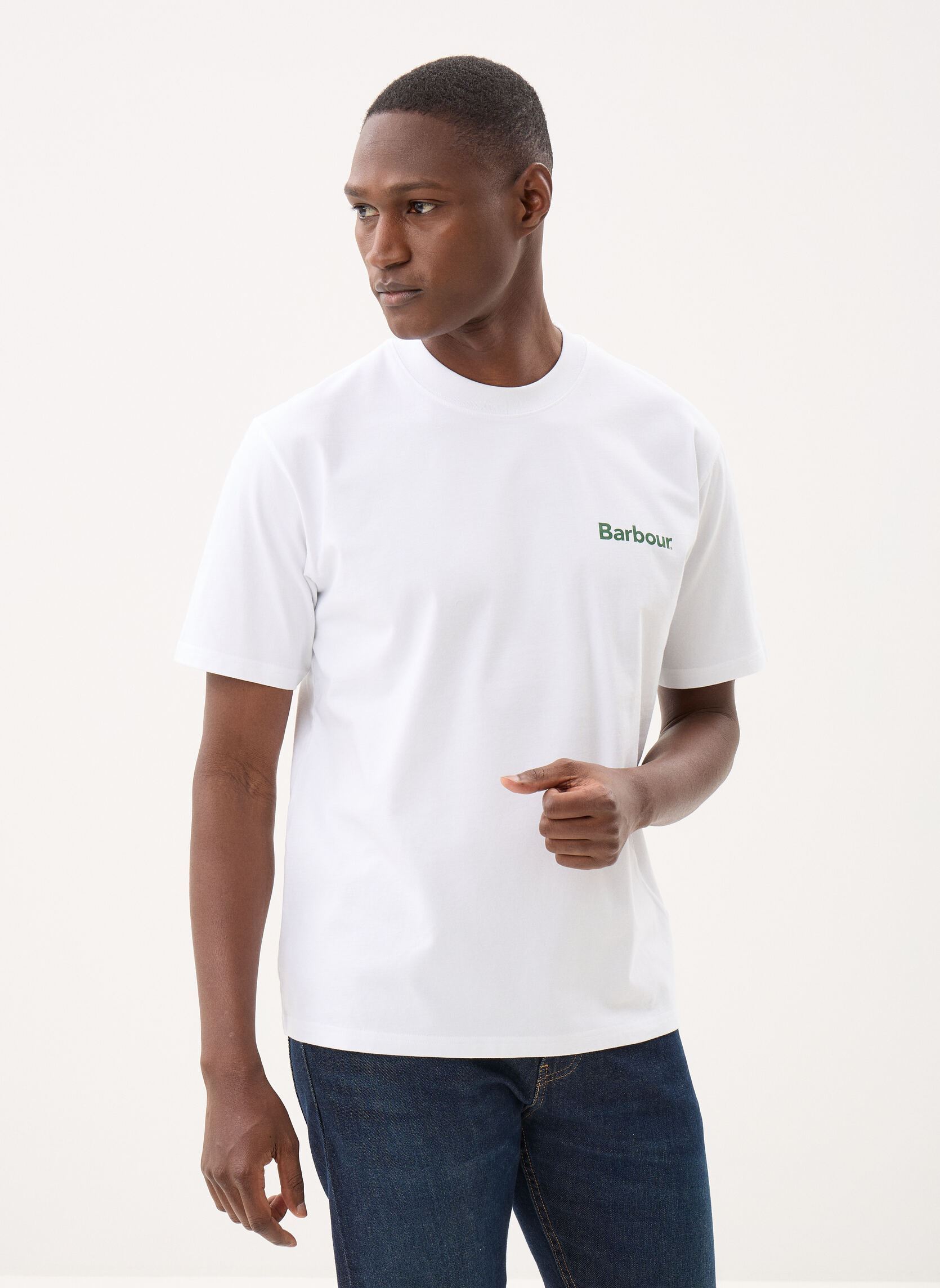 Tee-shirts manches courtes Crossby Archive Logo Os T-Shirt homme blanc Barbour Tee-shirts manches courtes Crossby Archive Logo Os T-Shirt homme blanc WHITE