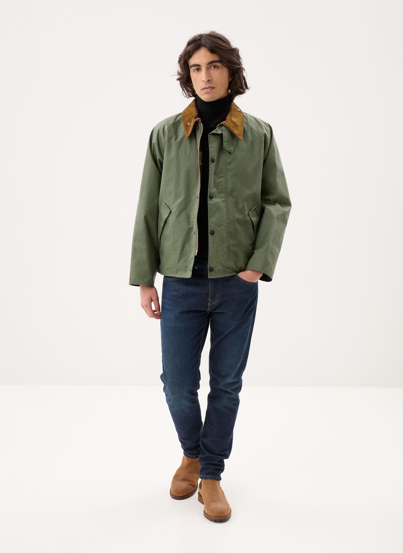 Parkas Os Transport Wax Jacket herren grün Barbour Parkas Os Transport Wax Jacket herren grün LIGHT MOSS