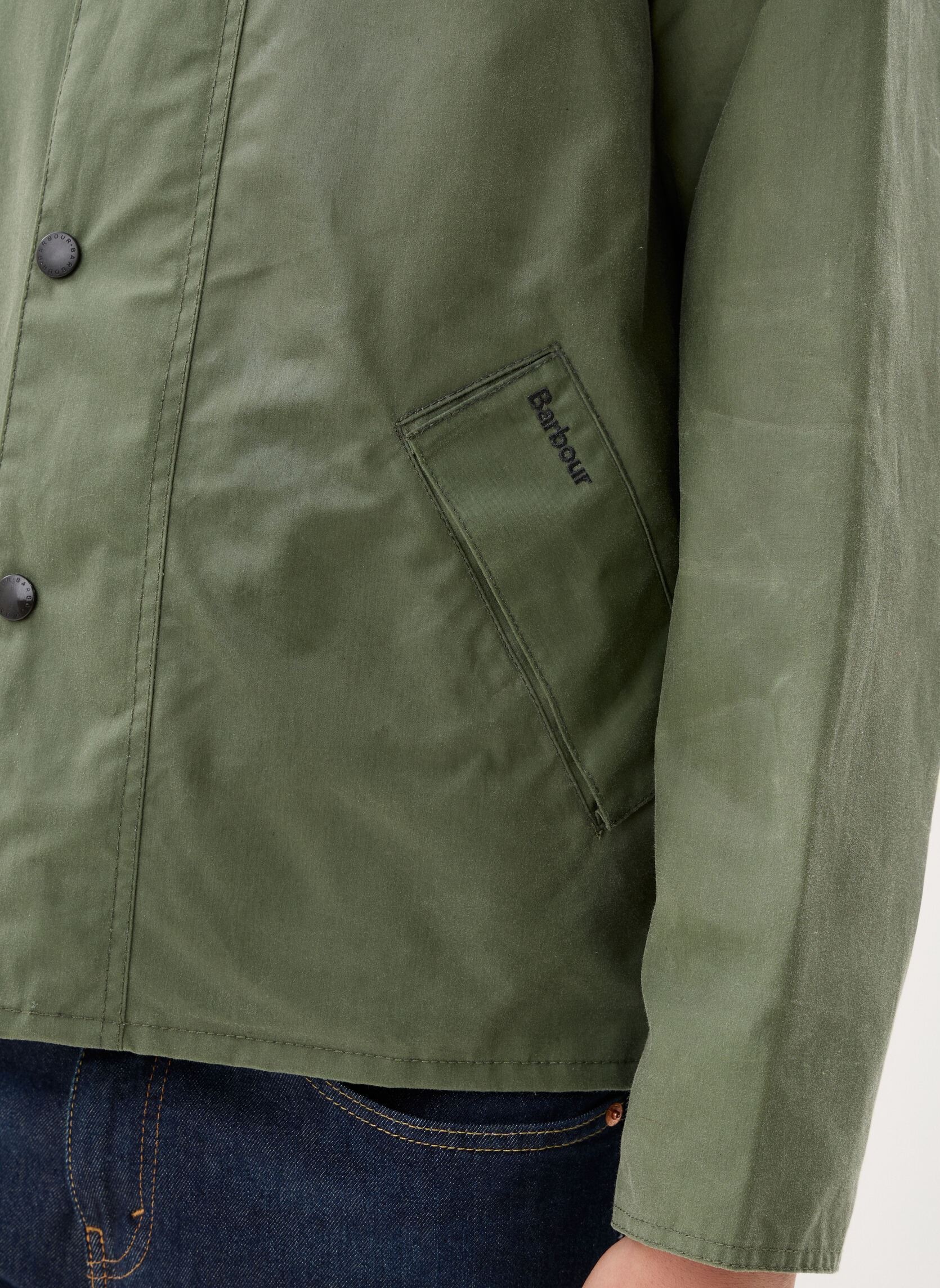 Parkas Os Transport Wax Jacket herren grün Barbour Parkas Os Transport Wax Jacket herren grün LIGHT MOSS