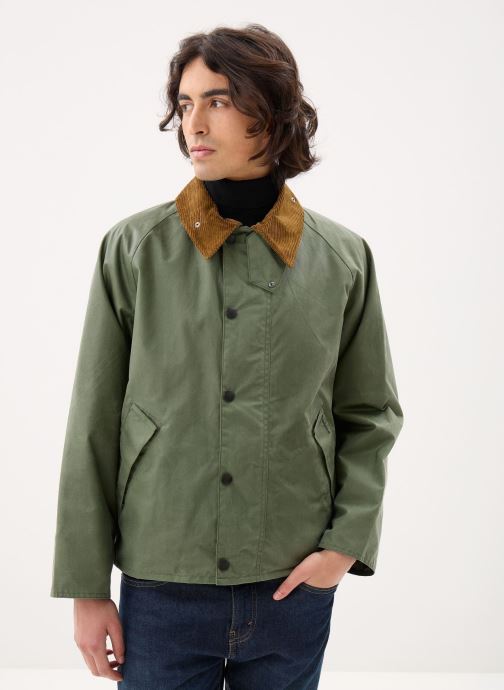 Barbour Winterjas Os Transport Wax Jacket heren groen