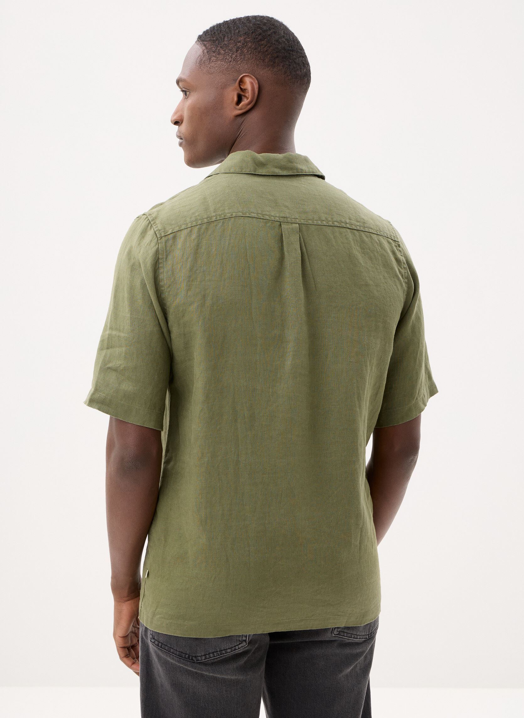Chemises Oscar AP shirt 14329 homme vert Samsoe Samsoe Chemises Oscar AP shirt 14329 homme vert Burnt Olive