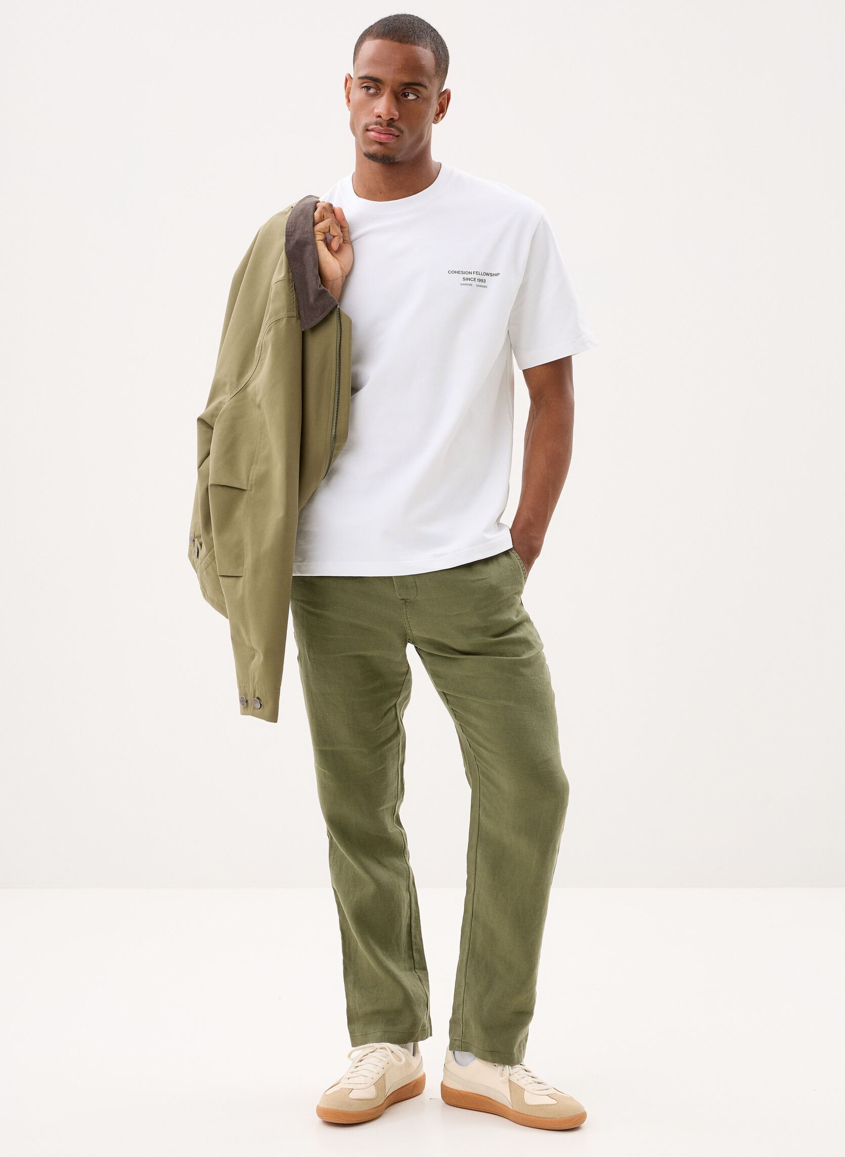 Chino-Hosen Sajabari X trousers 14329 herren grün Samsoe Samsoe Chino-Hosen Sajabari X trousers 14329 herren grün Burnt Olive