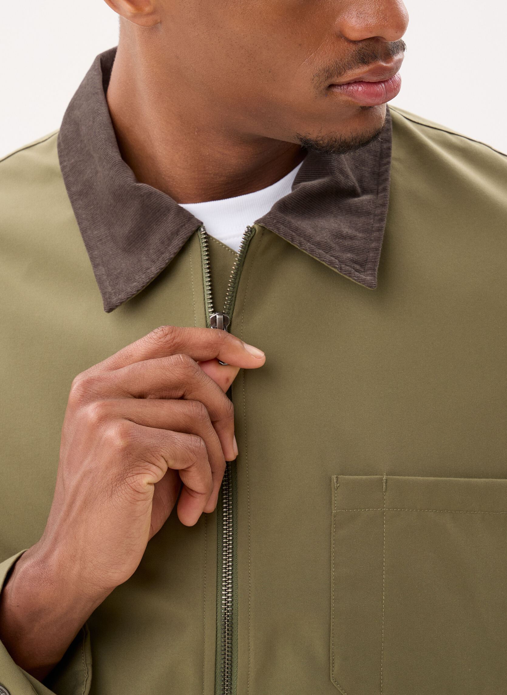 Vestes Sarobin z jacket 14265 homme vert Samsoe Samsoe Vestes Sarobin z jacket 14265 homme vert Burnt Olive