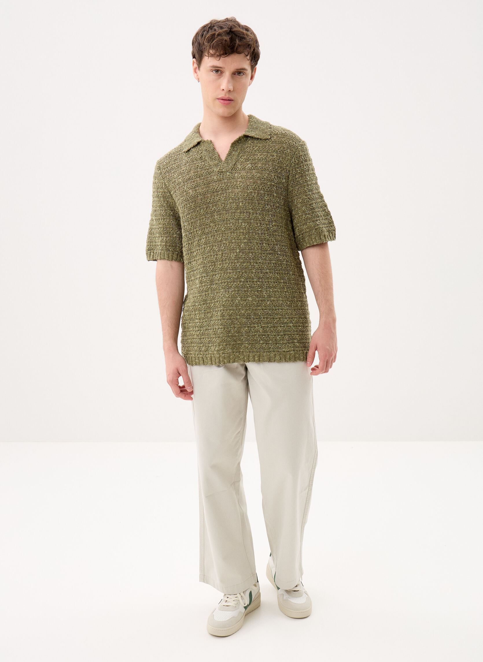 Polos manches courtes Saperry polo 15937 homme vert Samsoe Samsoe Polos manches courtes Saperry polo 15937 homme vert Burnt Olive