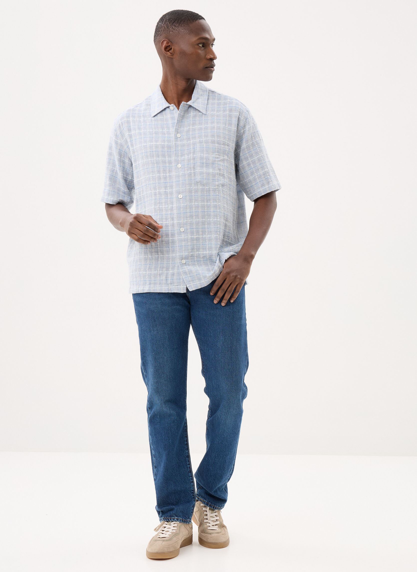 Chemises Saayo P shirt 15970 homme bleu Samsoe Samsoe Chemises Saayo P shirt 15970 homme bleu Blue Ch.
