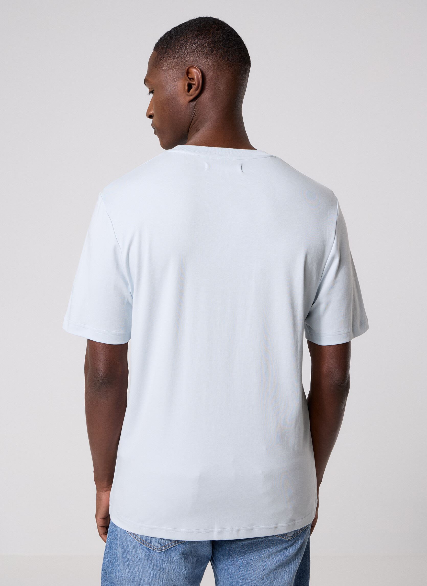 Kurzarm-T-Shirts Sajesper t-shirt 15318 herren blau Samsoe Samsoe Kurzarm-T-Shirts Sajesper t-shirt 15318 herren blau Skywriting