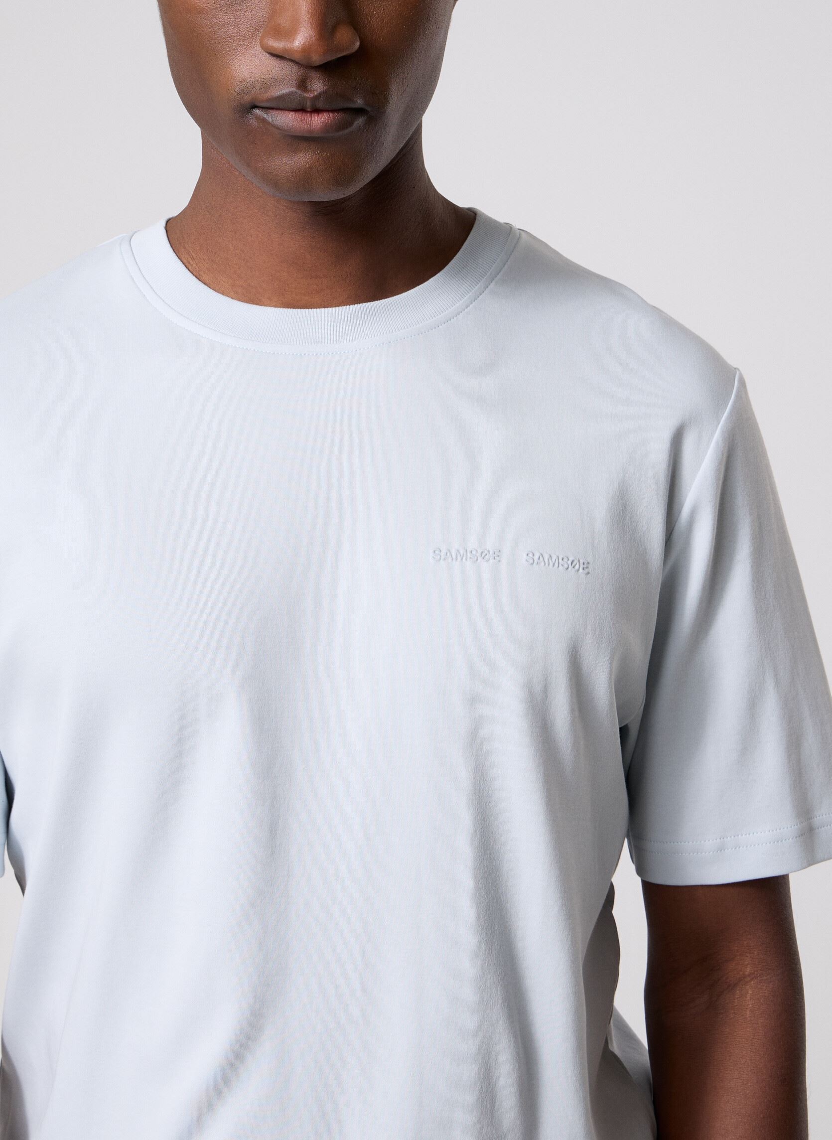 Kurzarm-T-Shirts Sajesper t-shirt 15318 herren blau Samsoe Samsoe Kurzarm-T-Shirts Sajesper t-shirt 15318 herren blau Skywriting