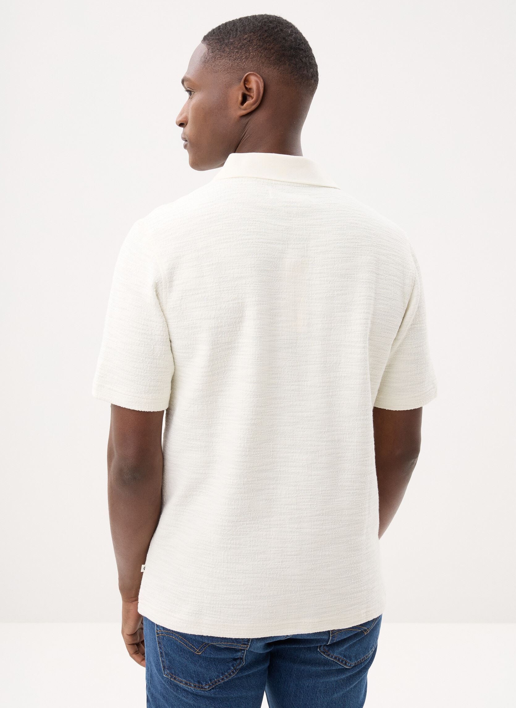 Polos manches courtes Samac v-neck polo 15974 homme blanc Samsoe Samsoe Polos manches courtes Samac v-neck polo 15974 homme blanc Clear Cream
