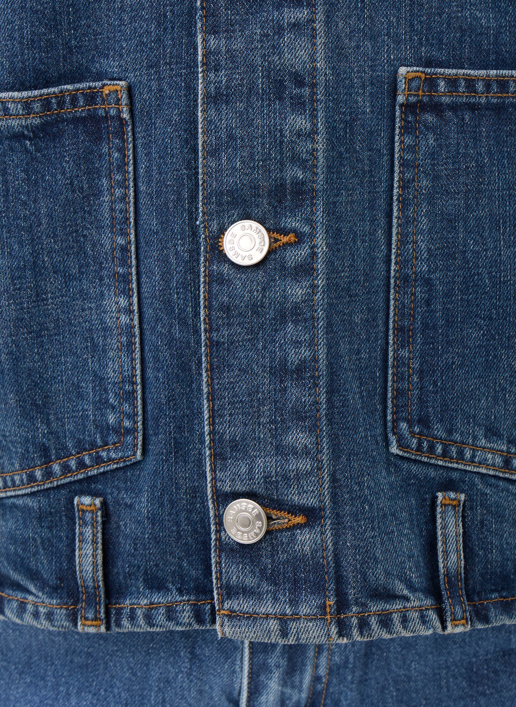 Vestes en jean Sanadina jacket 15891 femme bleu Samsoe Samsoe Vestes en jean Sanadina jacket 15891 femme bleu Nippon