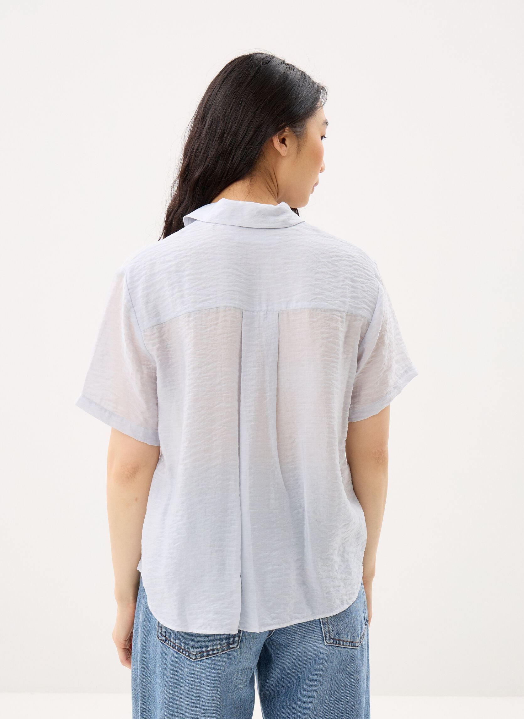 Chemises manches courtes Samina NP shirt 15754 femme bleu Samsoe Samsoe Chemises manches courtes Samina NP shirt 15754 femme bleu GRAY DAWN